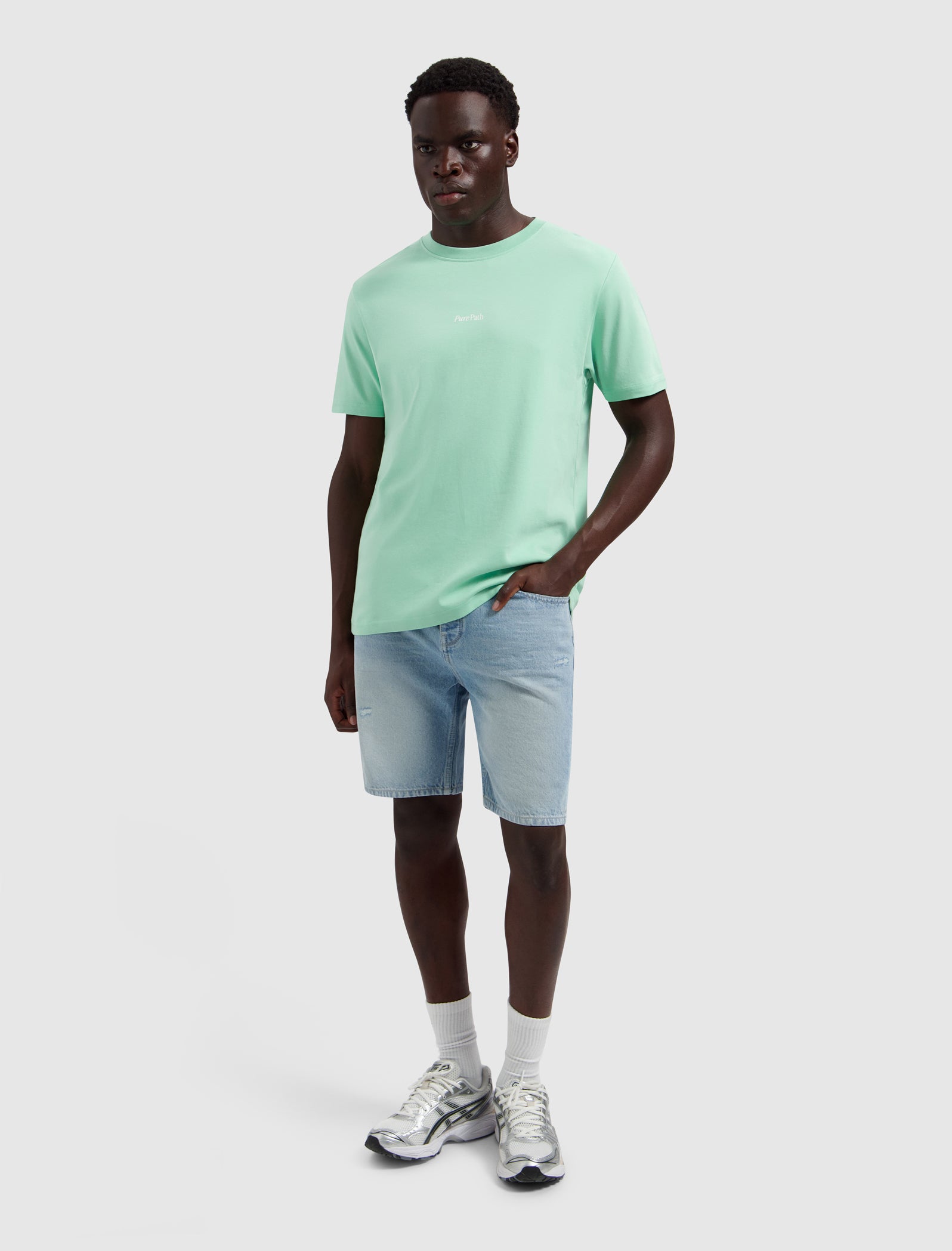 Trio of Flowers T-shirt | Mint