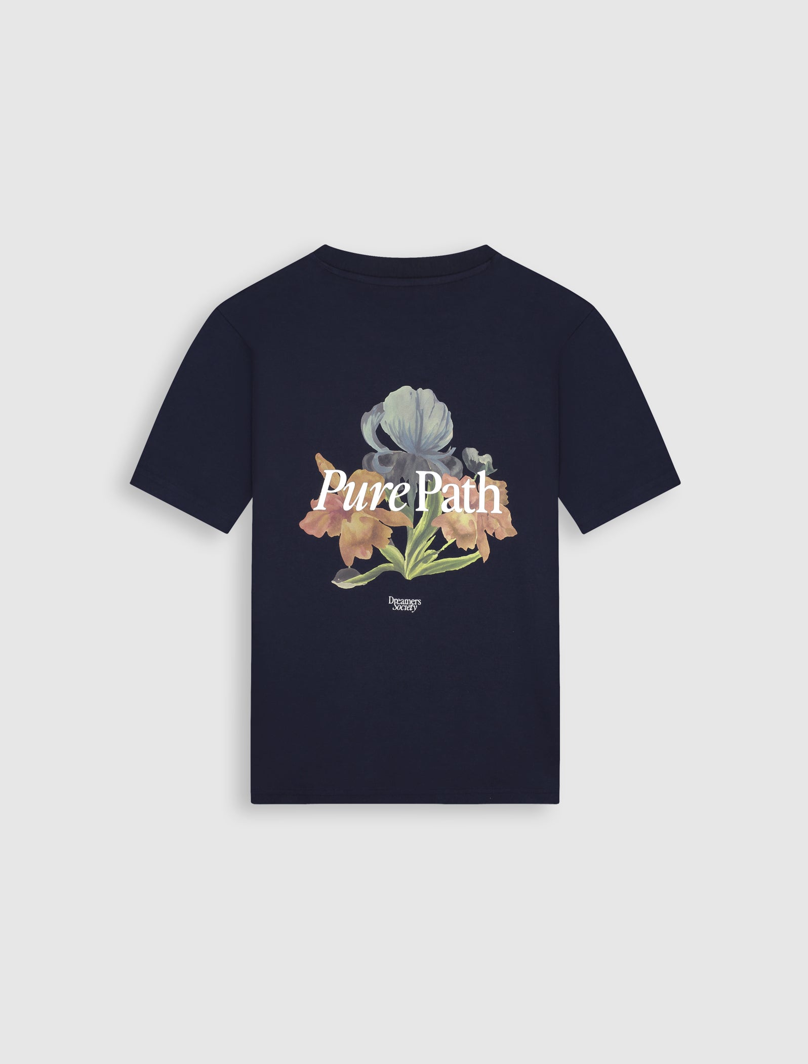 Trio of Flowers T-shirt | Dark Navy