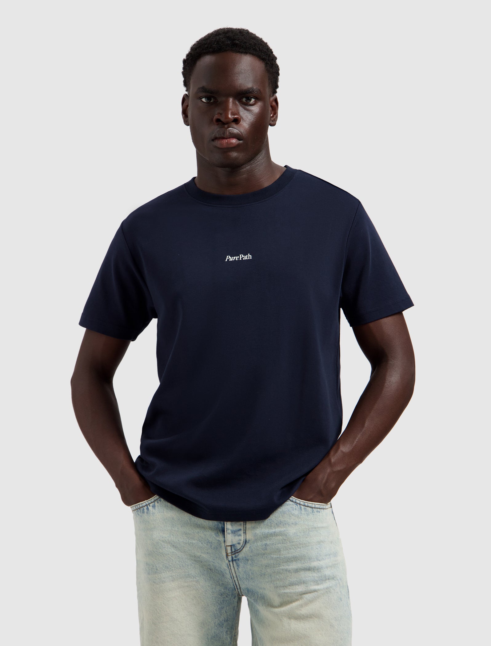 Trio of Flowers T-shirt | Dark Navy