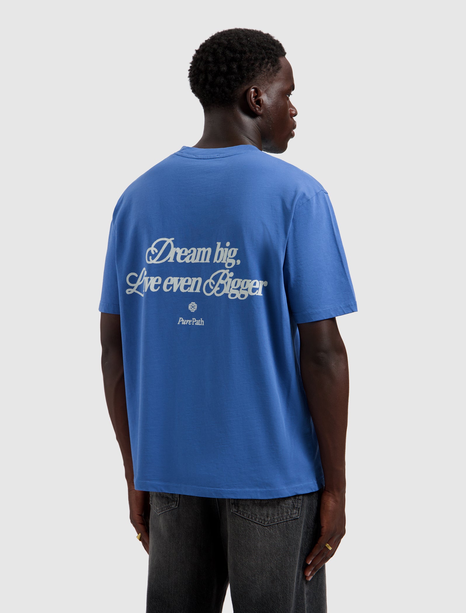 Dream Big T-shirt | Faded Cobalt