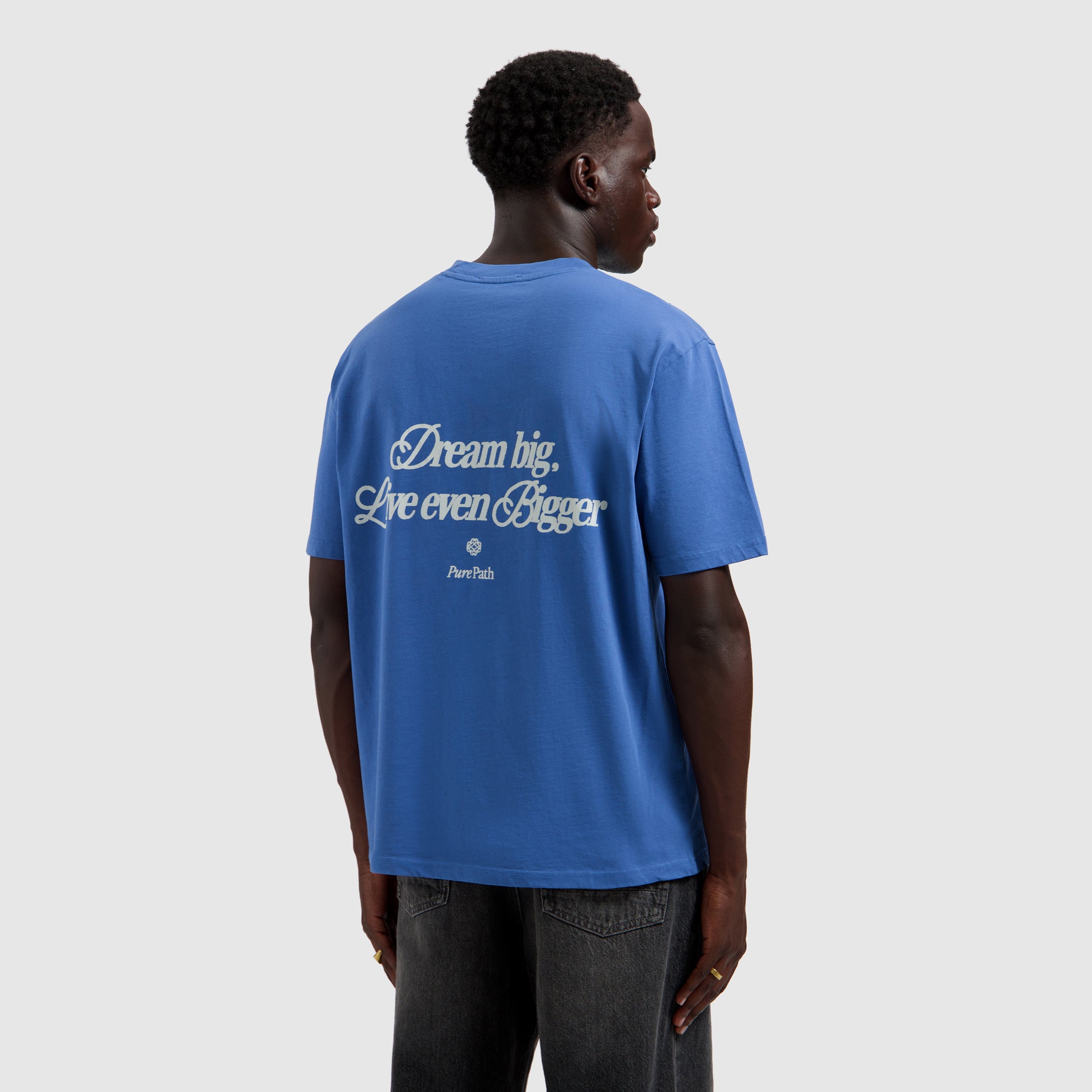 Dream Big T-shirt | Faded Cobalt