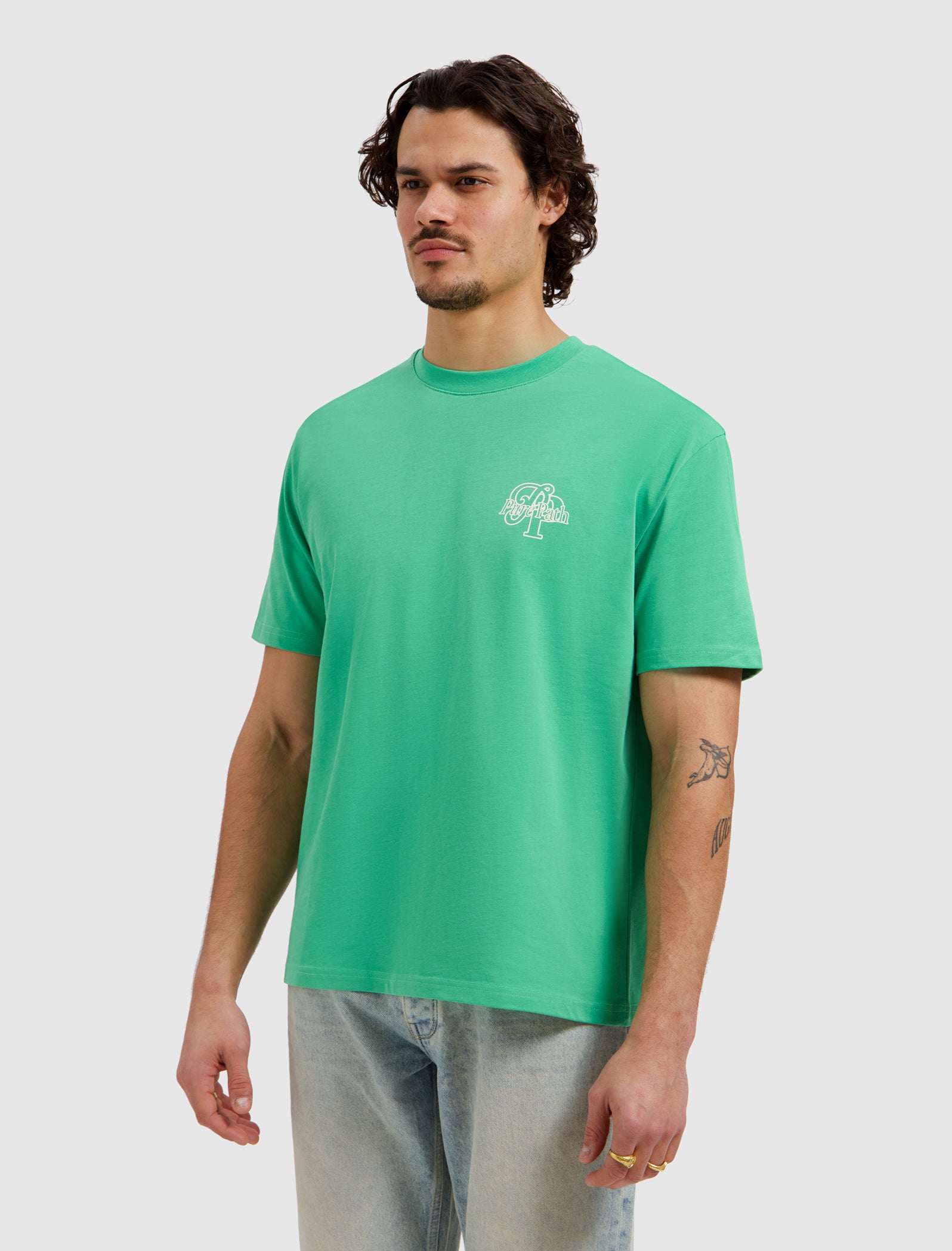 Initials T-shirt | Emerald