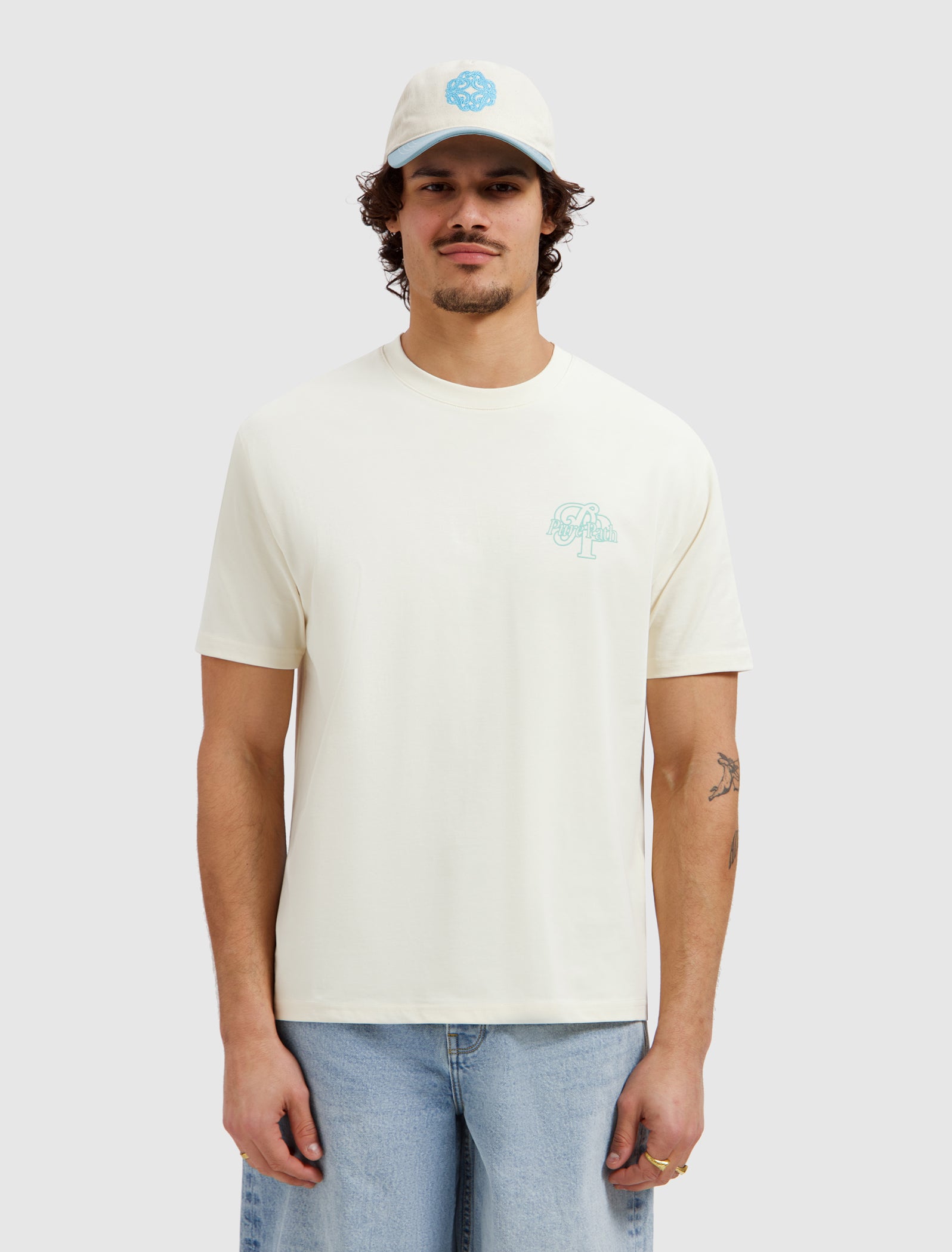Initials T-shirt | Ecru