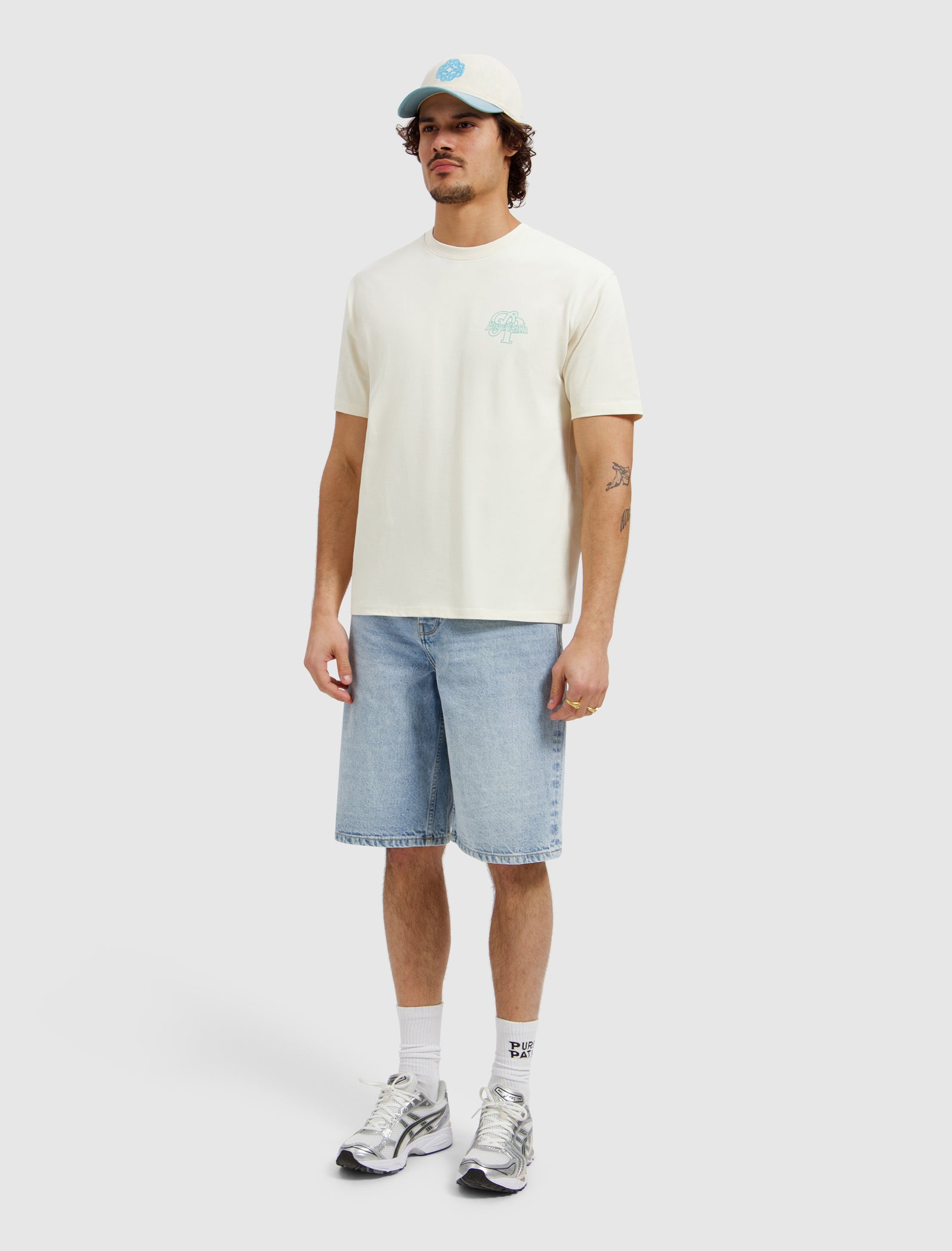 Initials T-shirt | Ecru