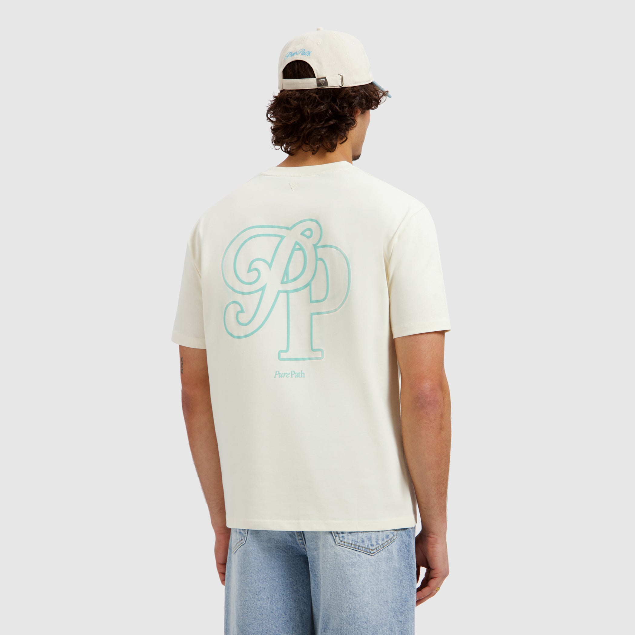 Initials T-shirt | Ecru