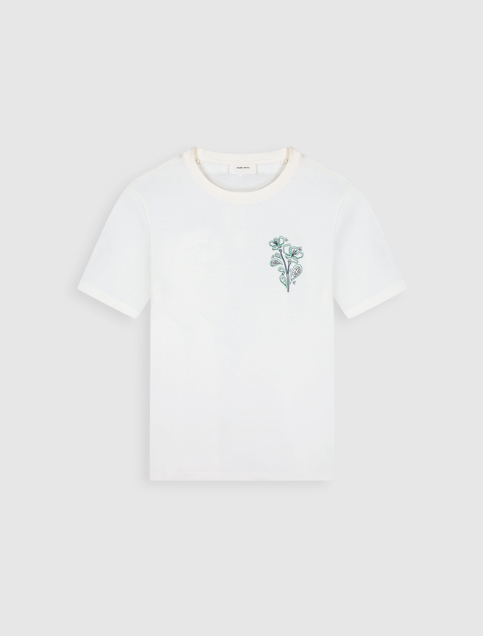 Embroidered Flower T-shirt | Off White