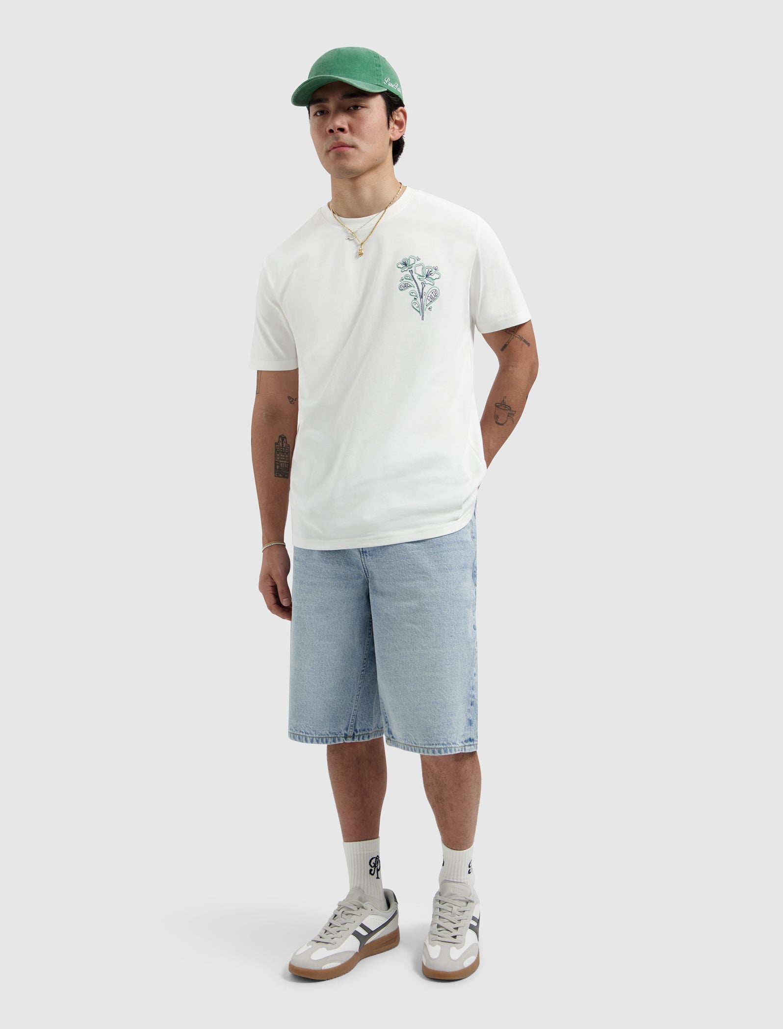 Embroidered Flower T-shirt | Off White