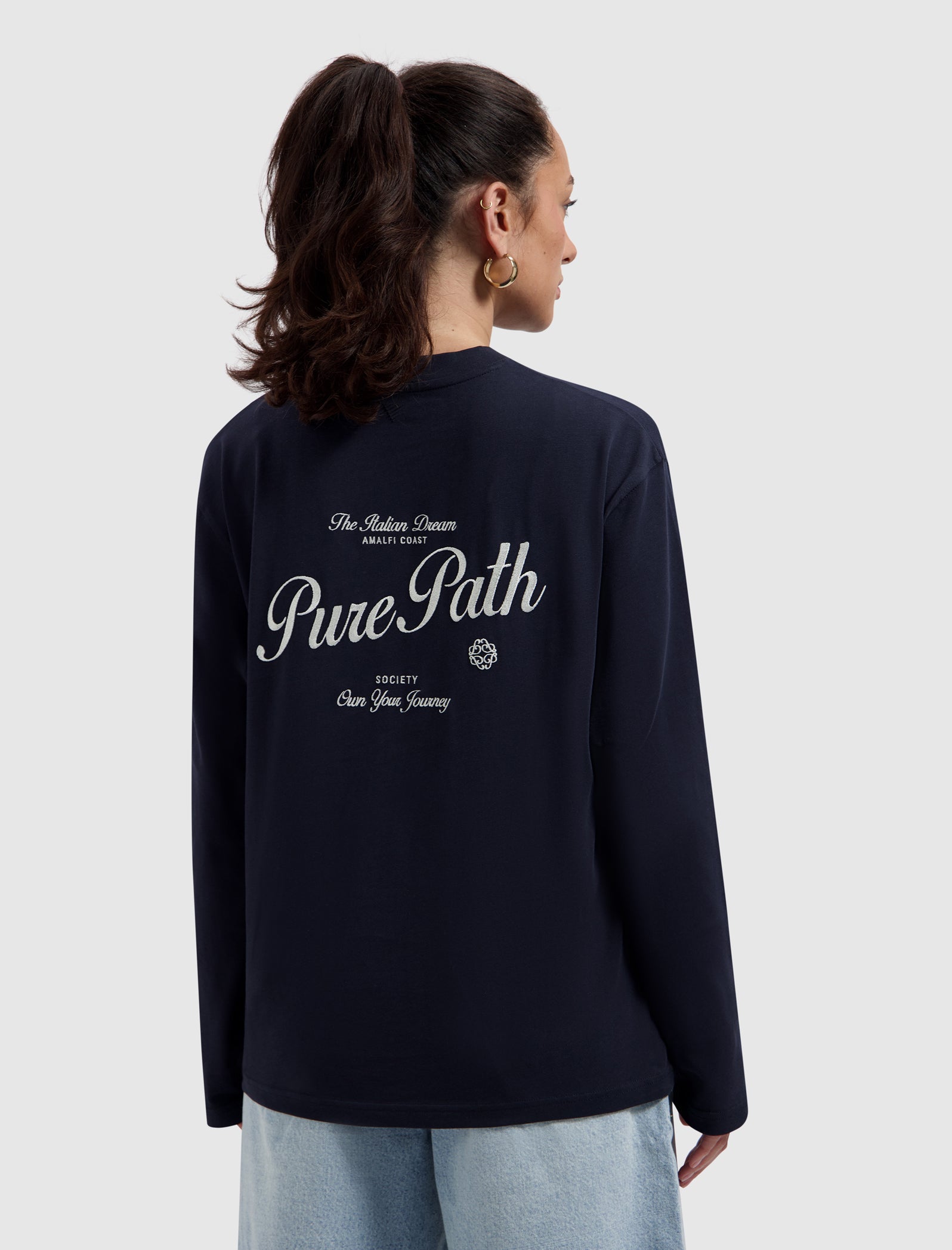 Italian Dream Longsleeve T-shirt | Dark Navy