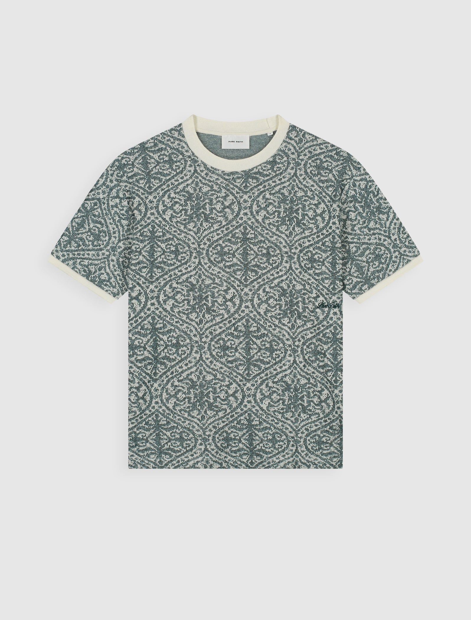 Jacquard T-shirt | Emerald
