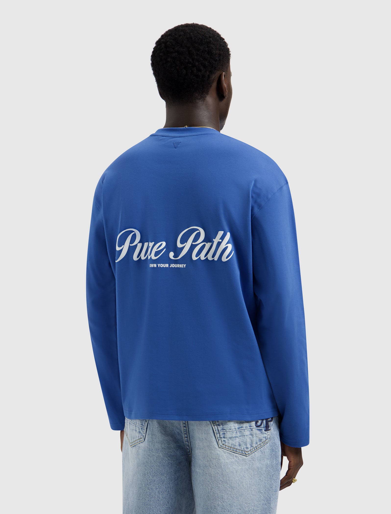 Essence Of Life Longsleeve T-shirt | Faded Cobalt
