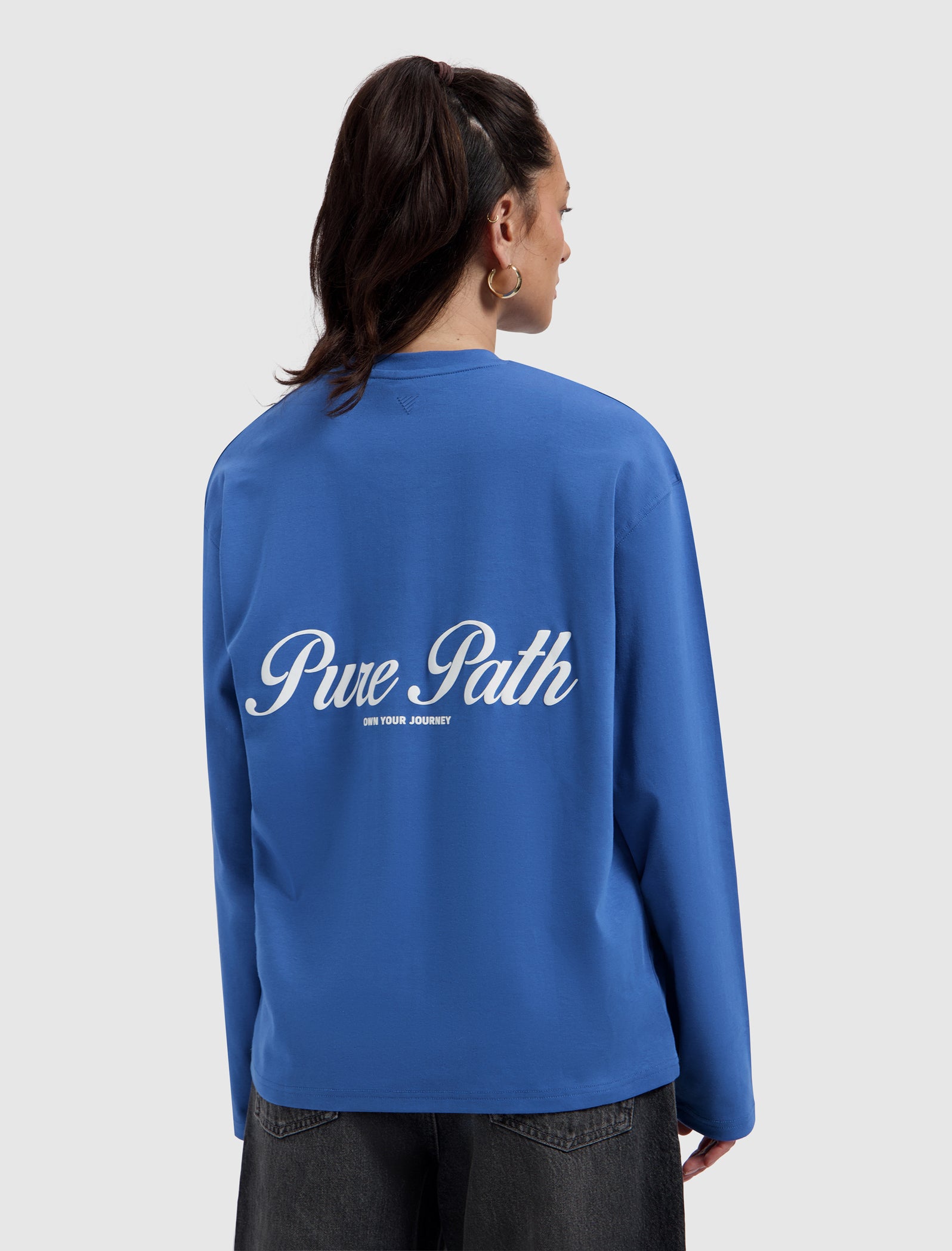 Essence Of Life Longsleeve T-shirt | Faded Cobalt