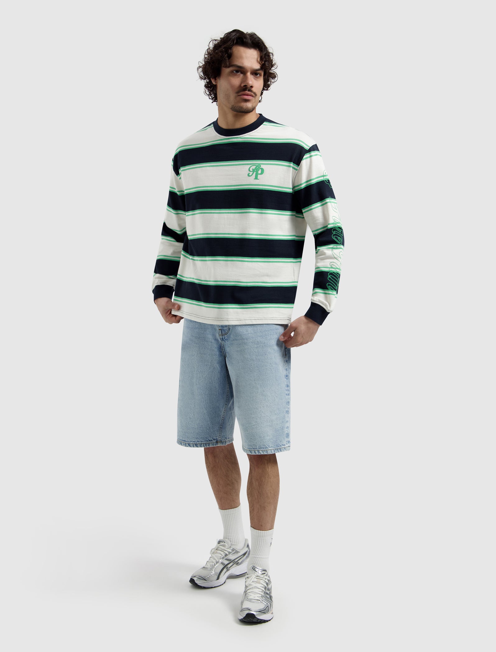Striped Essence Of Life Longsleeve T-shirt | Off White