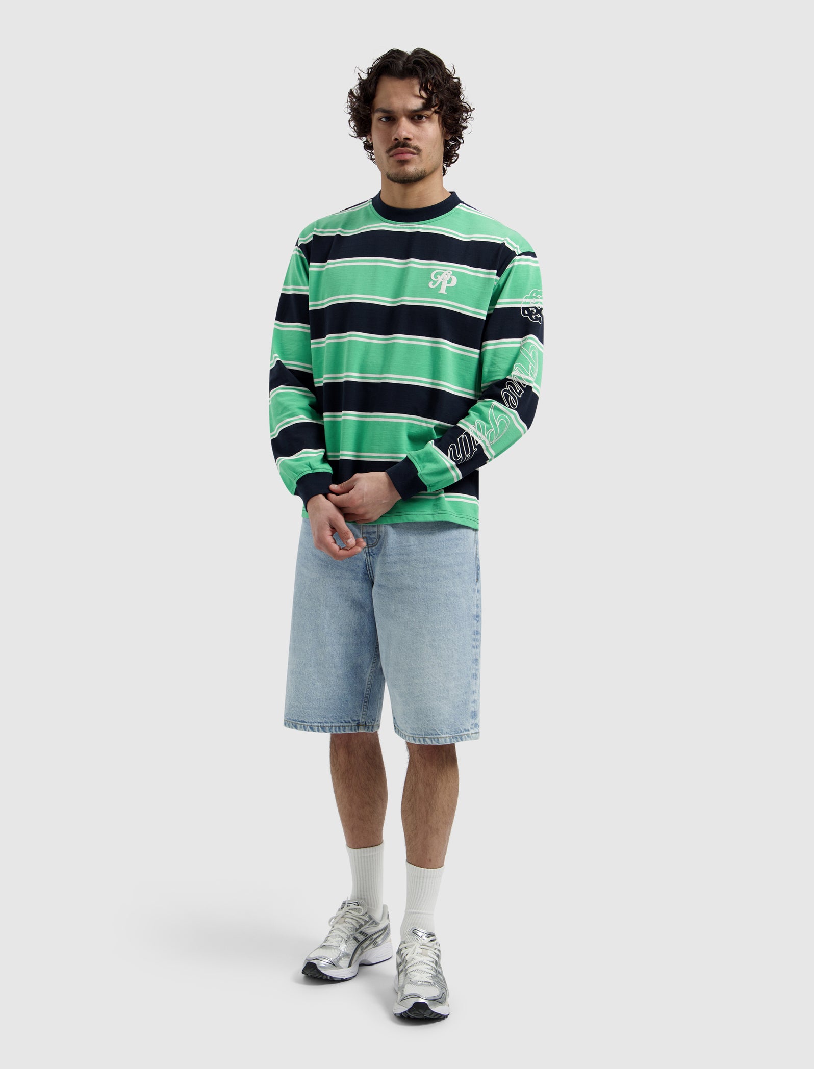 Striped Essence Of Life Longsleeve T-shirt | Emerald
