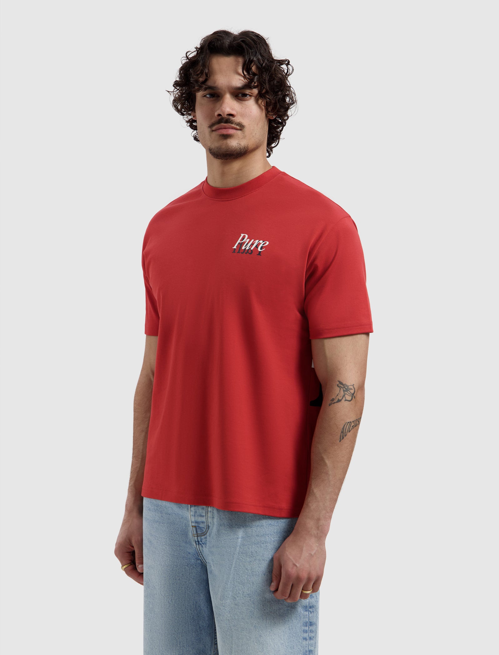 Mirror Logo T-shirt | Red