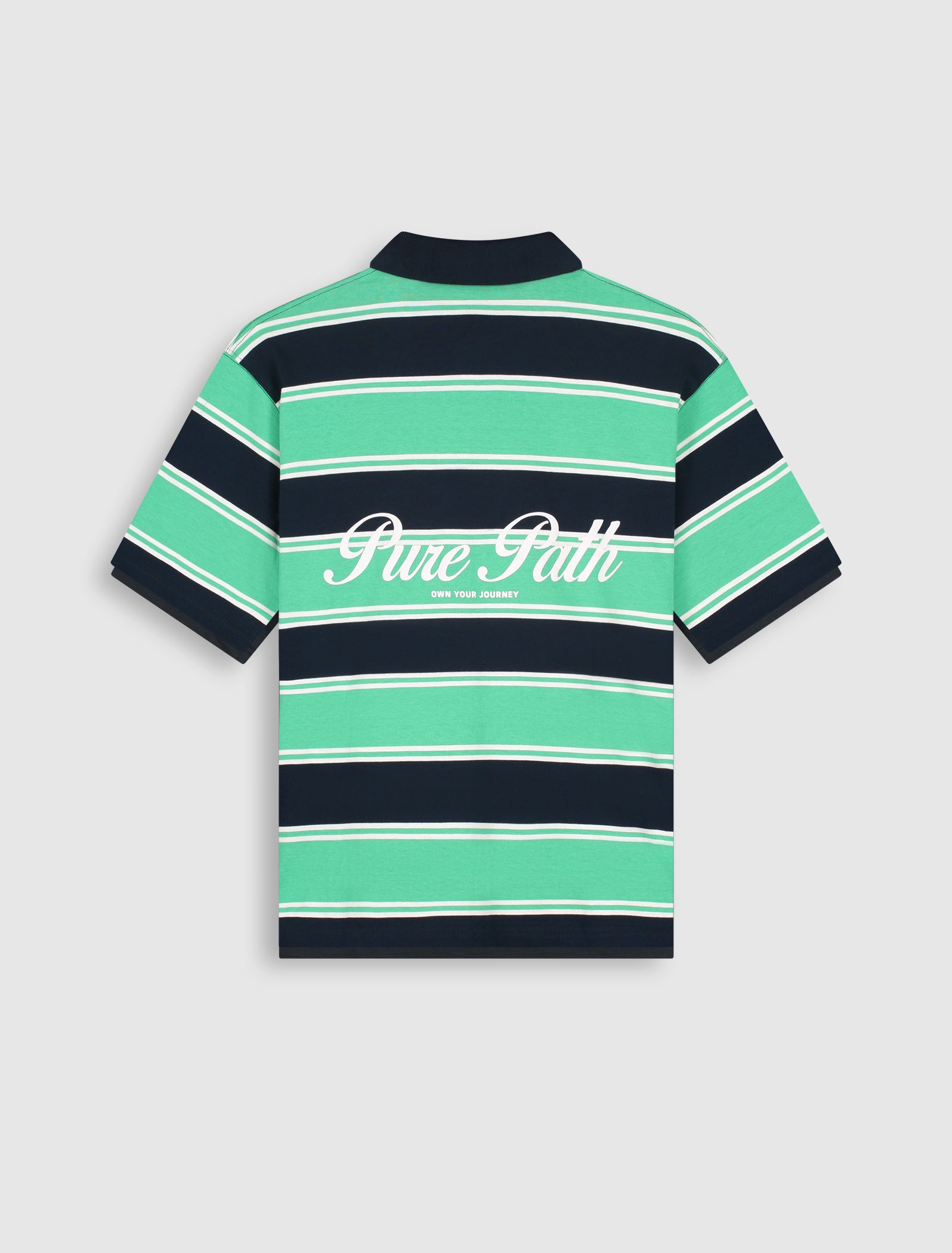 Striped Essence Of Life Polo | Emerald