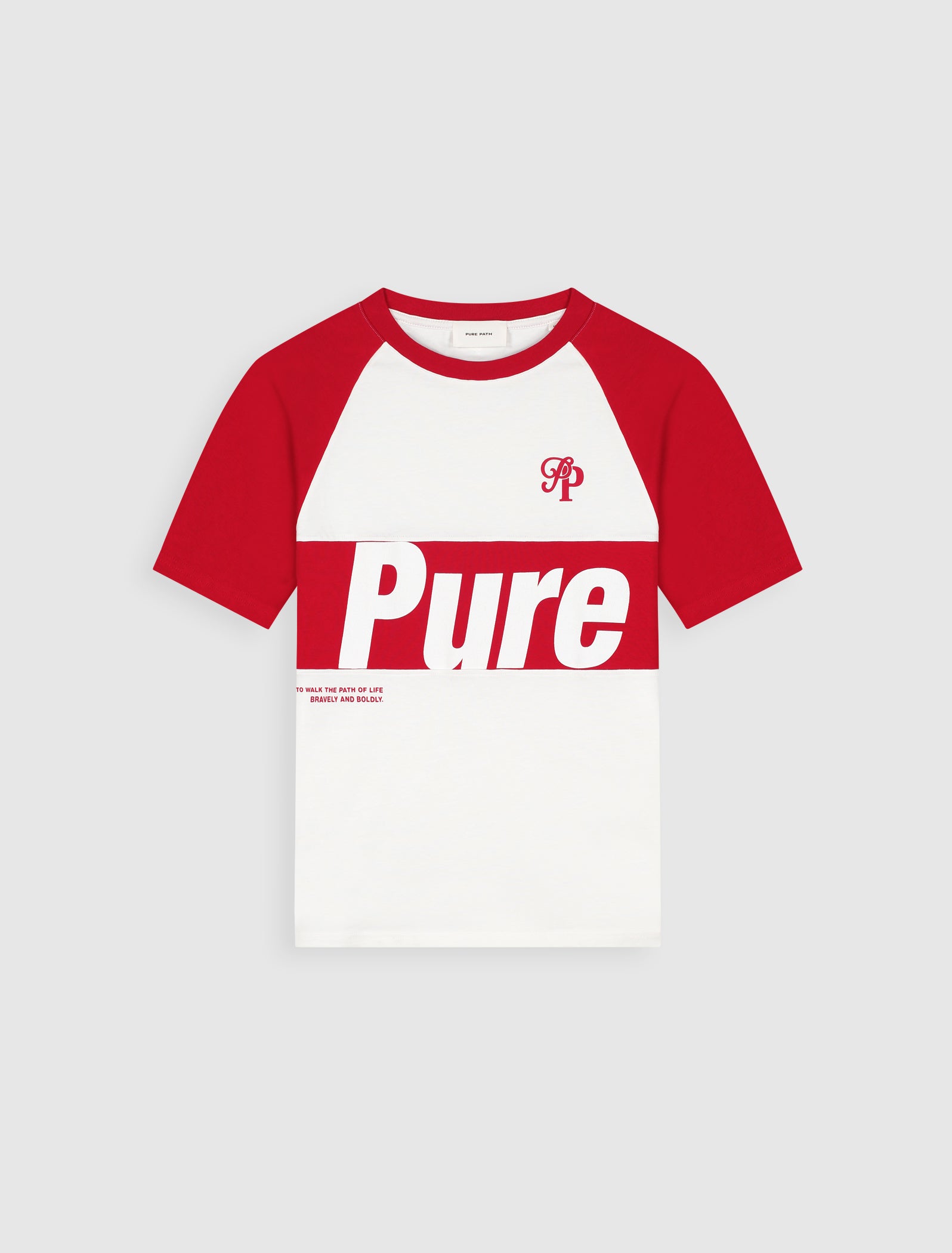 Two-tone Society T-shirt | Red
