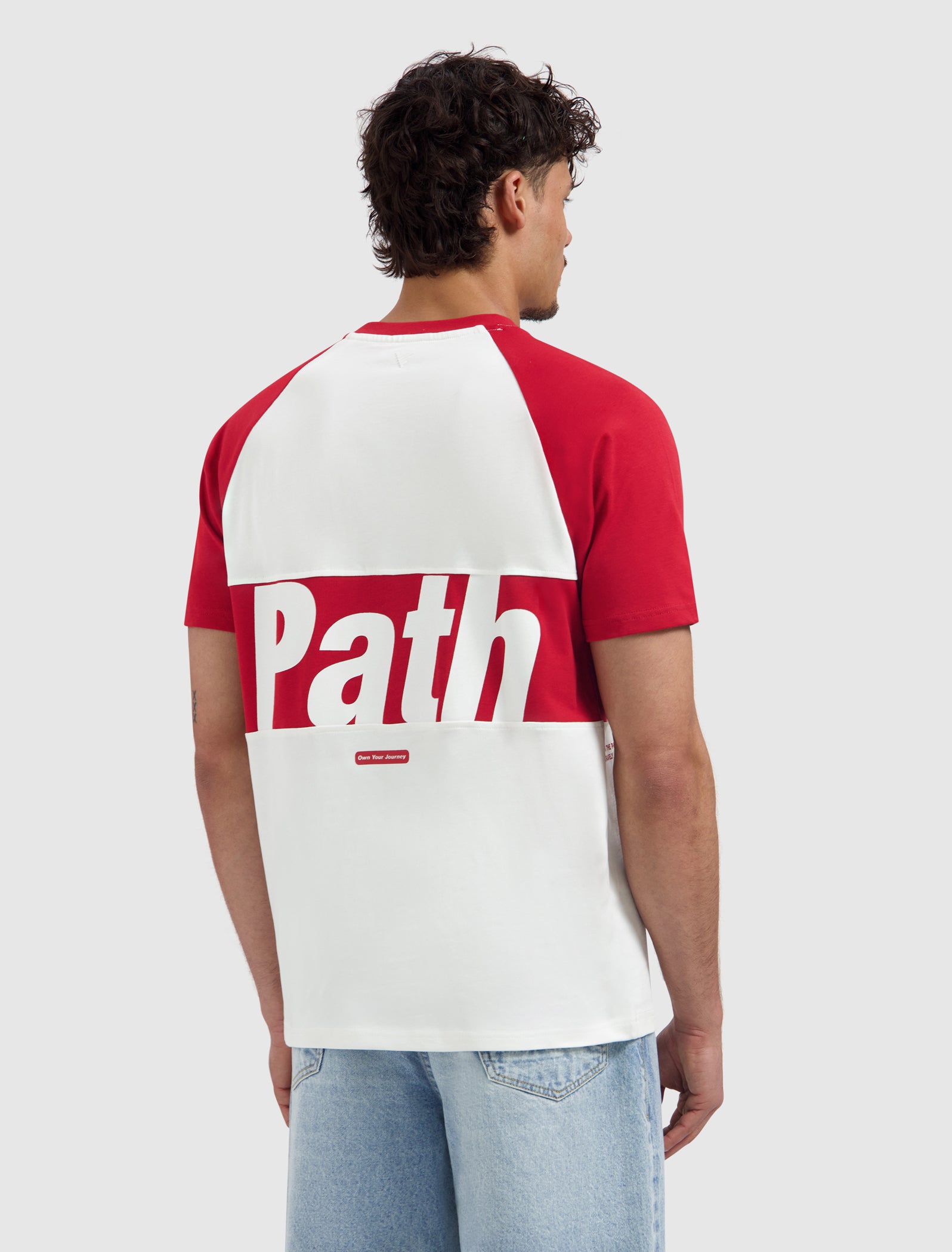 Two-tone Society T-shirt | Red