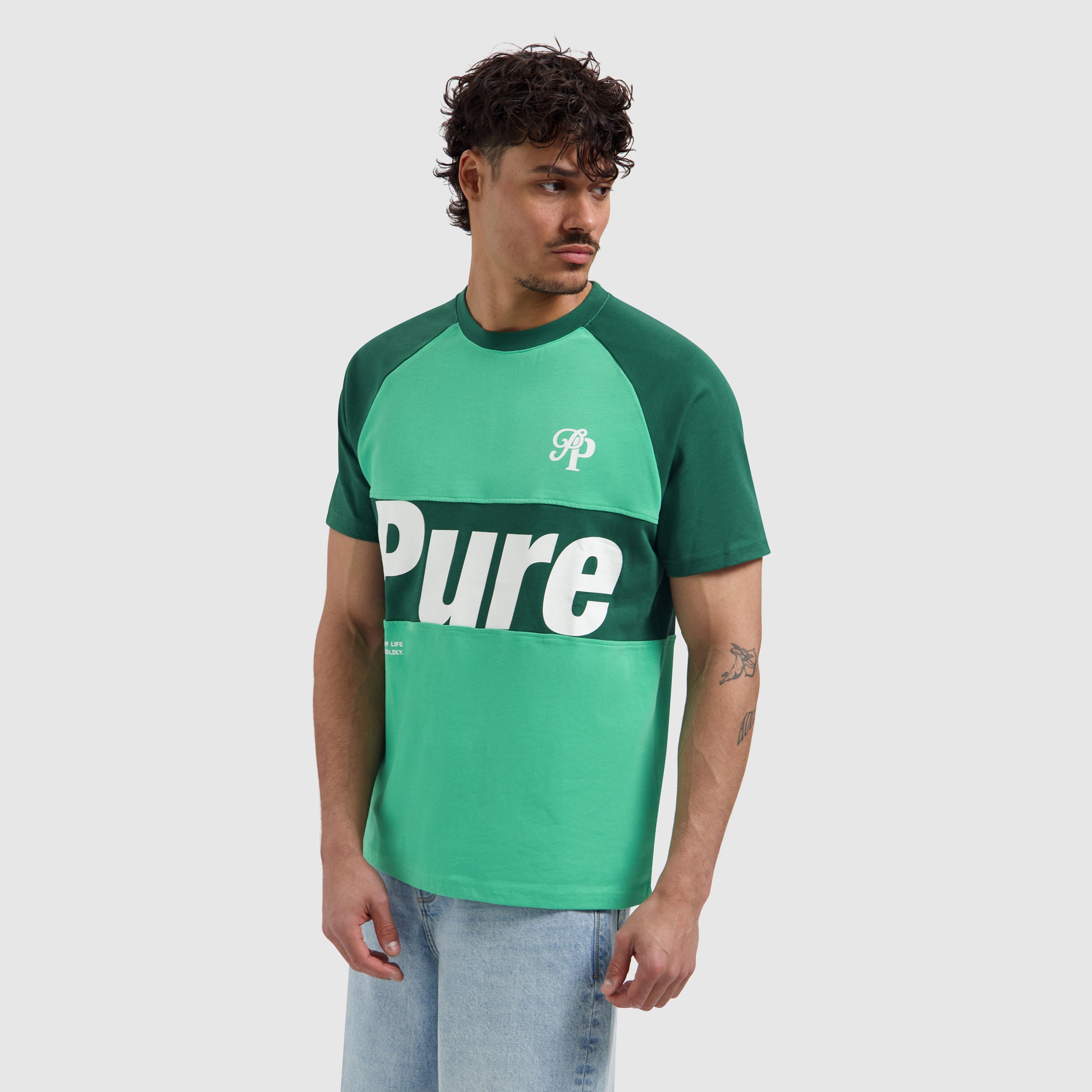 Two-tone Society T-shirt | Emerald
