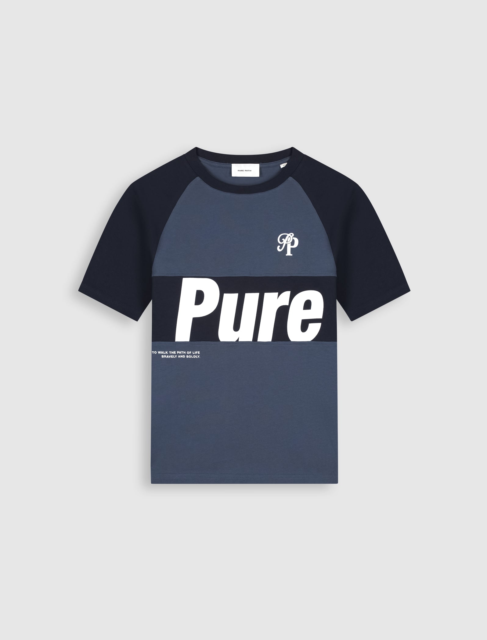 Two-tone Society T-shirt | Dark Navy