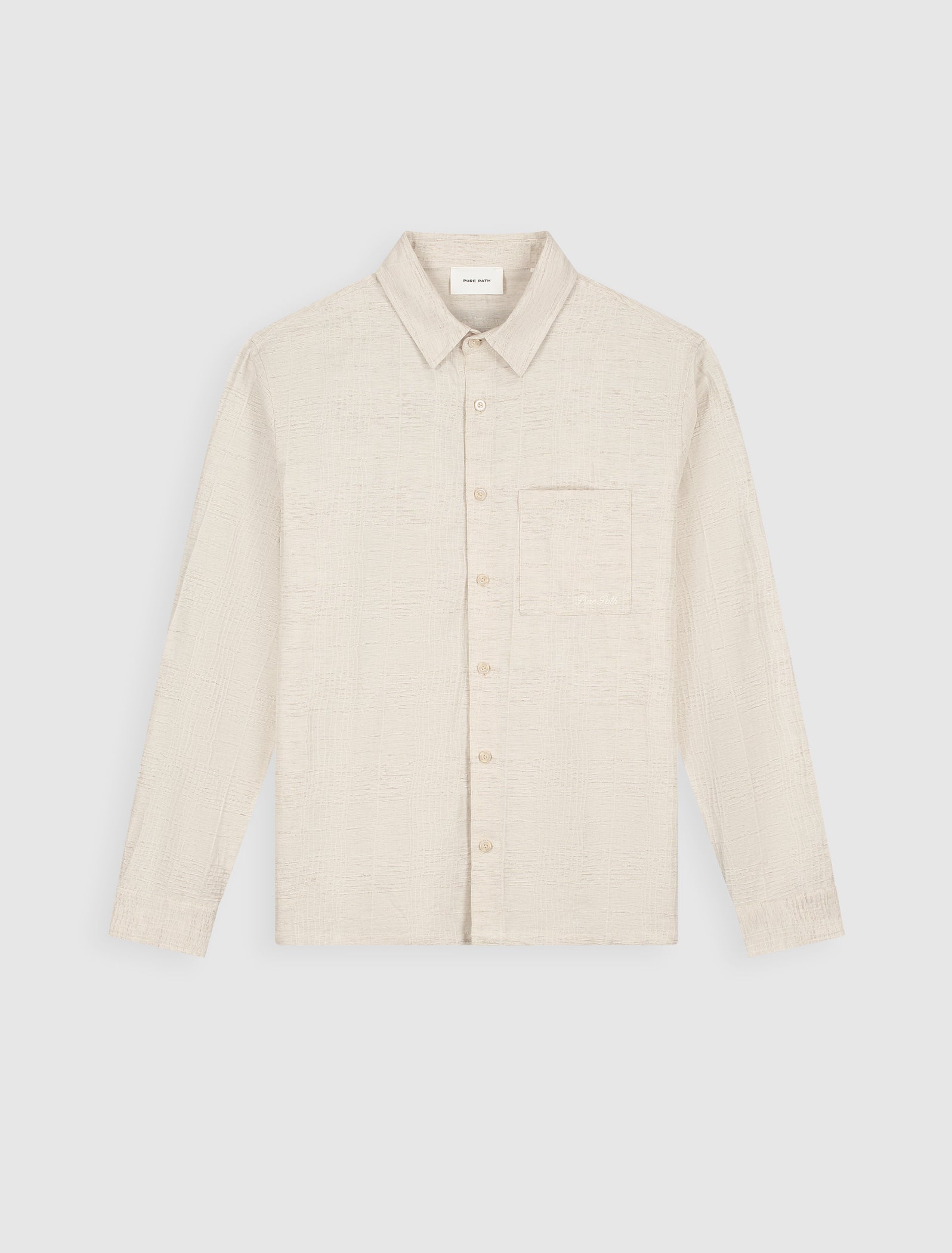 Structured Check Shirts | Ecru