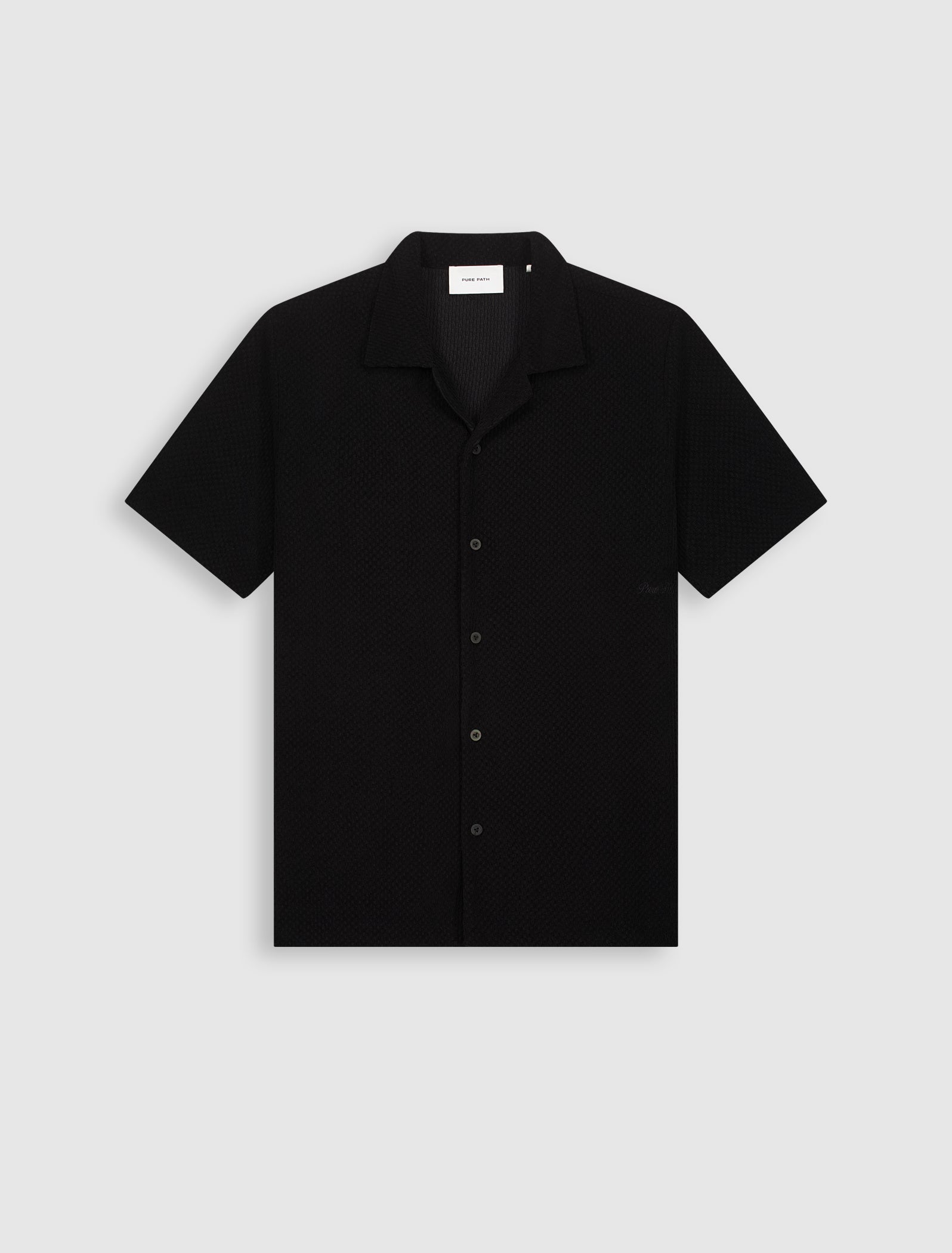 Honeycomb Shortsleeve Shirt | Black