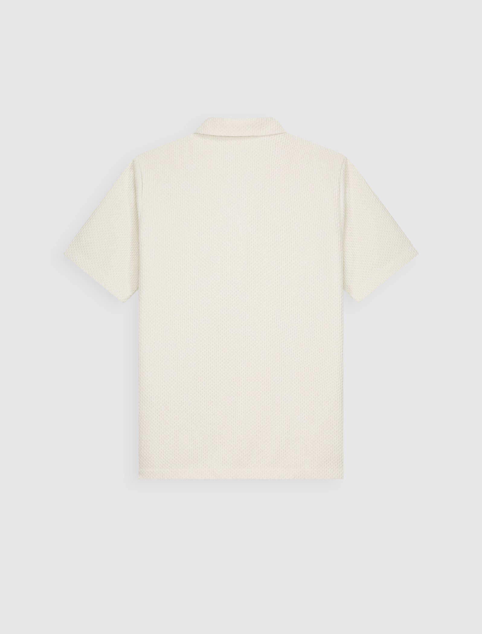 Honeycomb Shortsleeve Shirt | Ecru