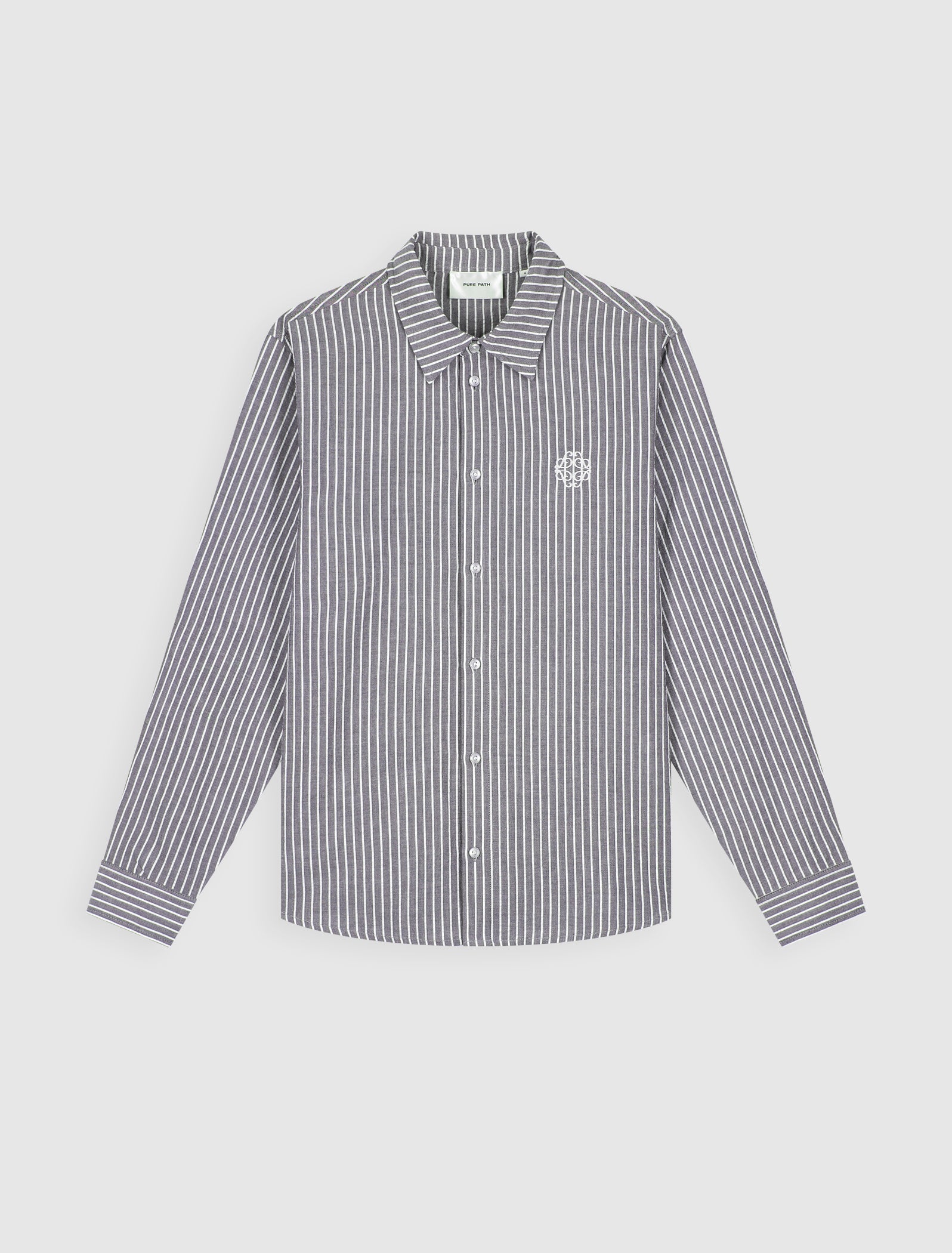 Striped Seersucker Shirt | Dark Navy