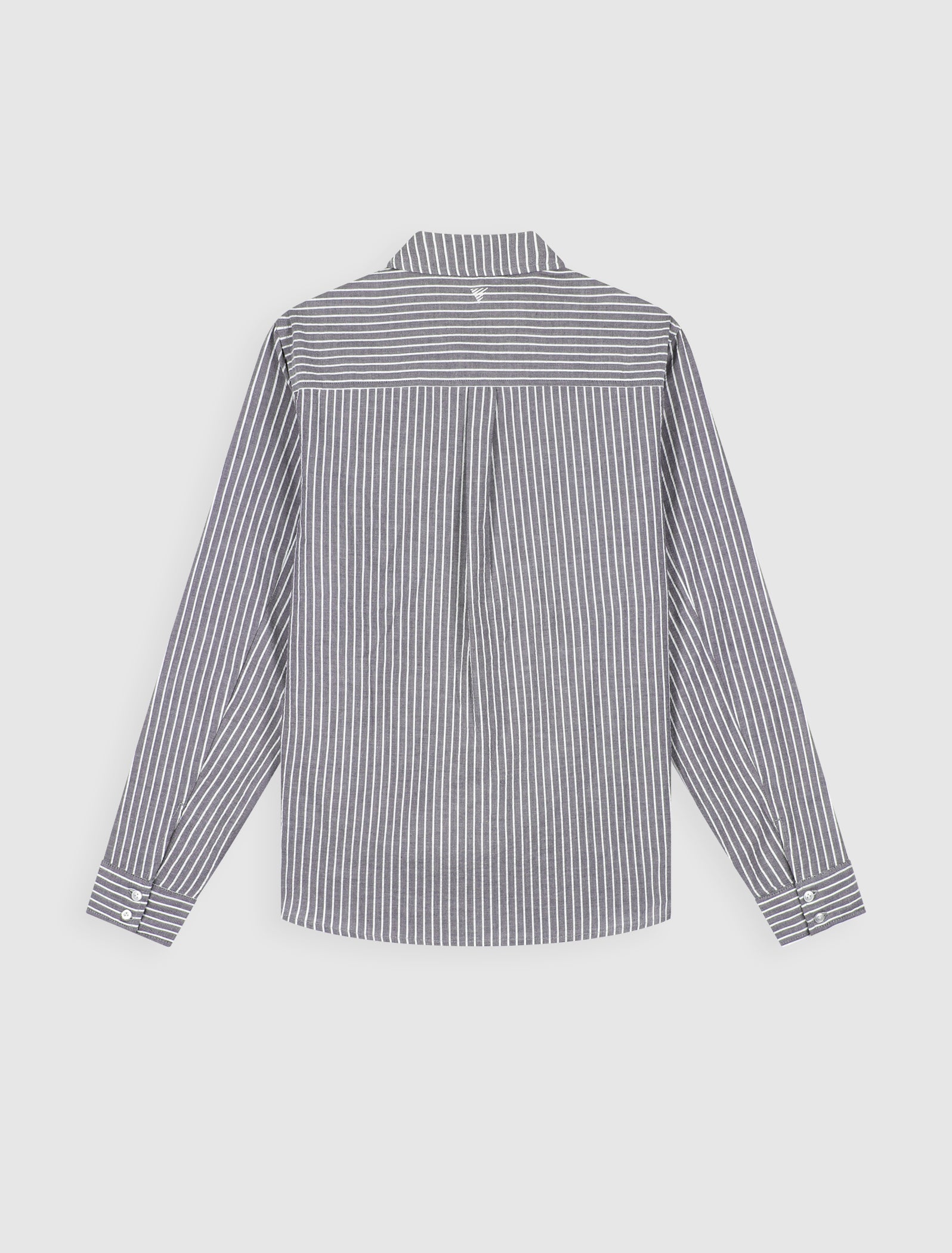 Striped Seersucker Shirt | Dark Navy