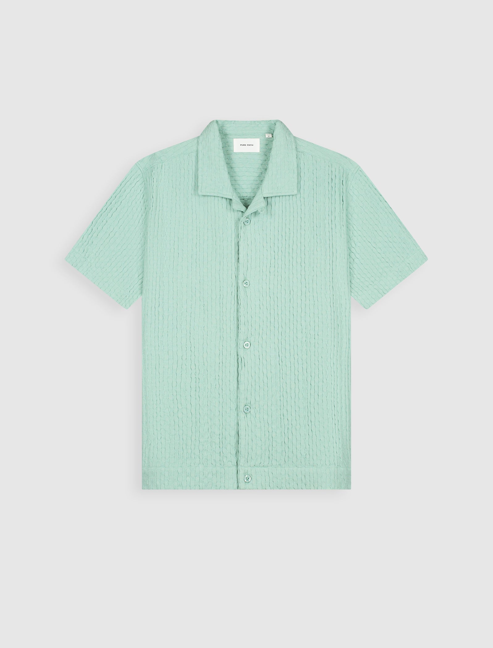 Structured Dobby Weave Shortsleeve Shirt | Mint