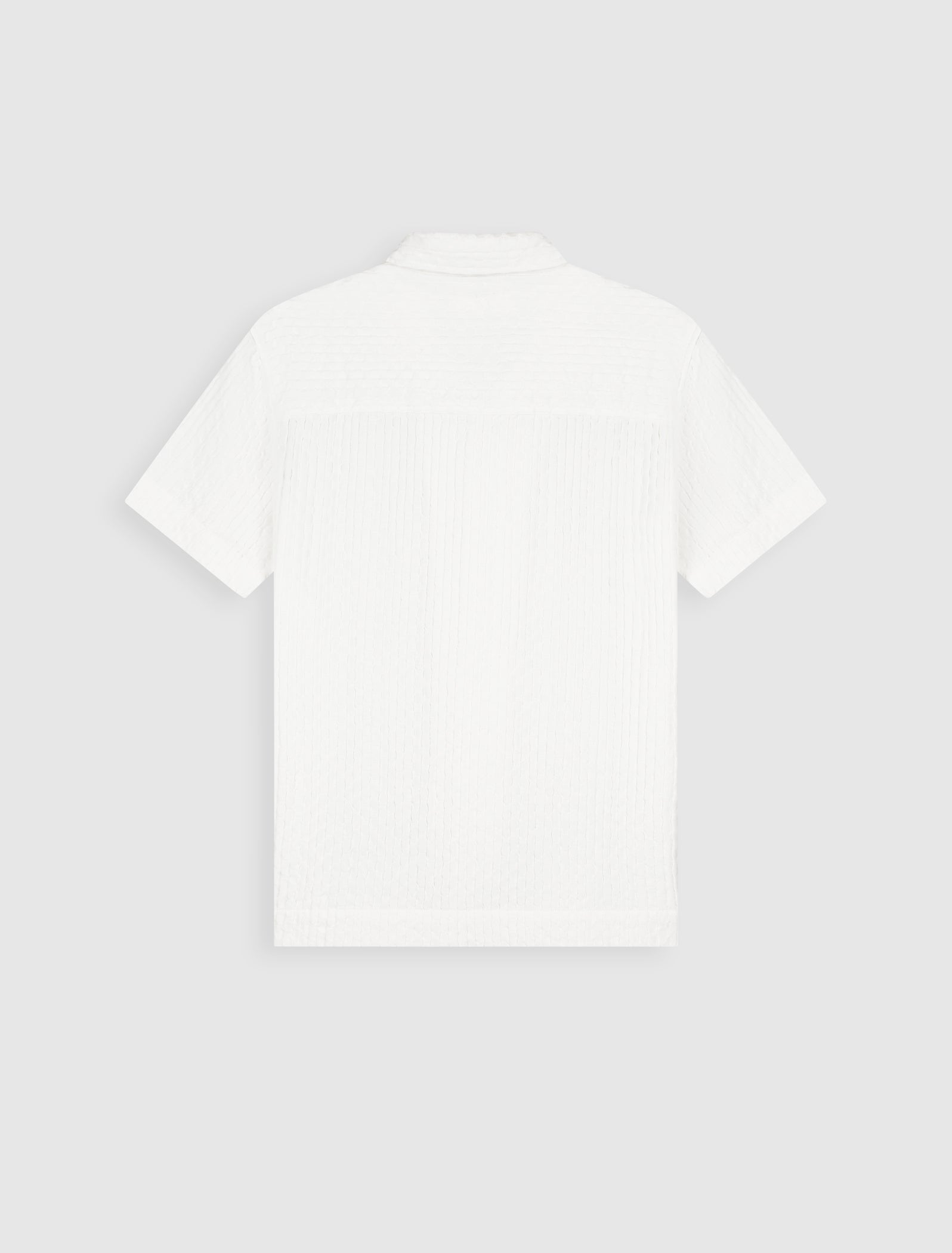 Structured Dobby Weave Shortsleeve Shirt | Off White