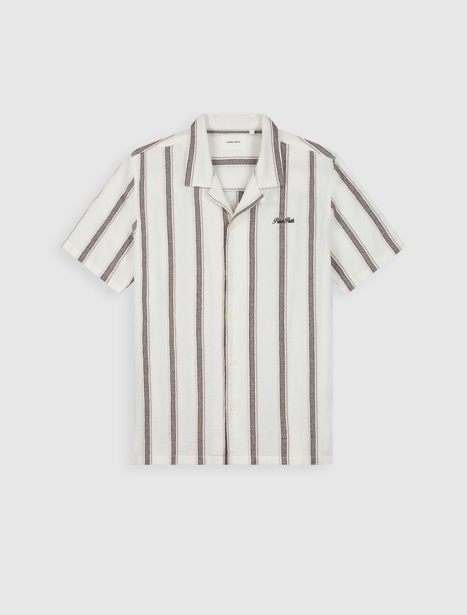 Striped Shortsleeve Shirt | Off White