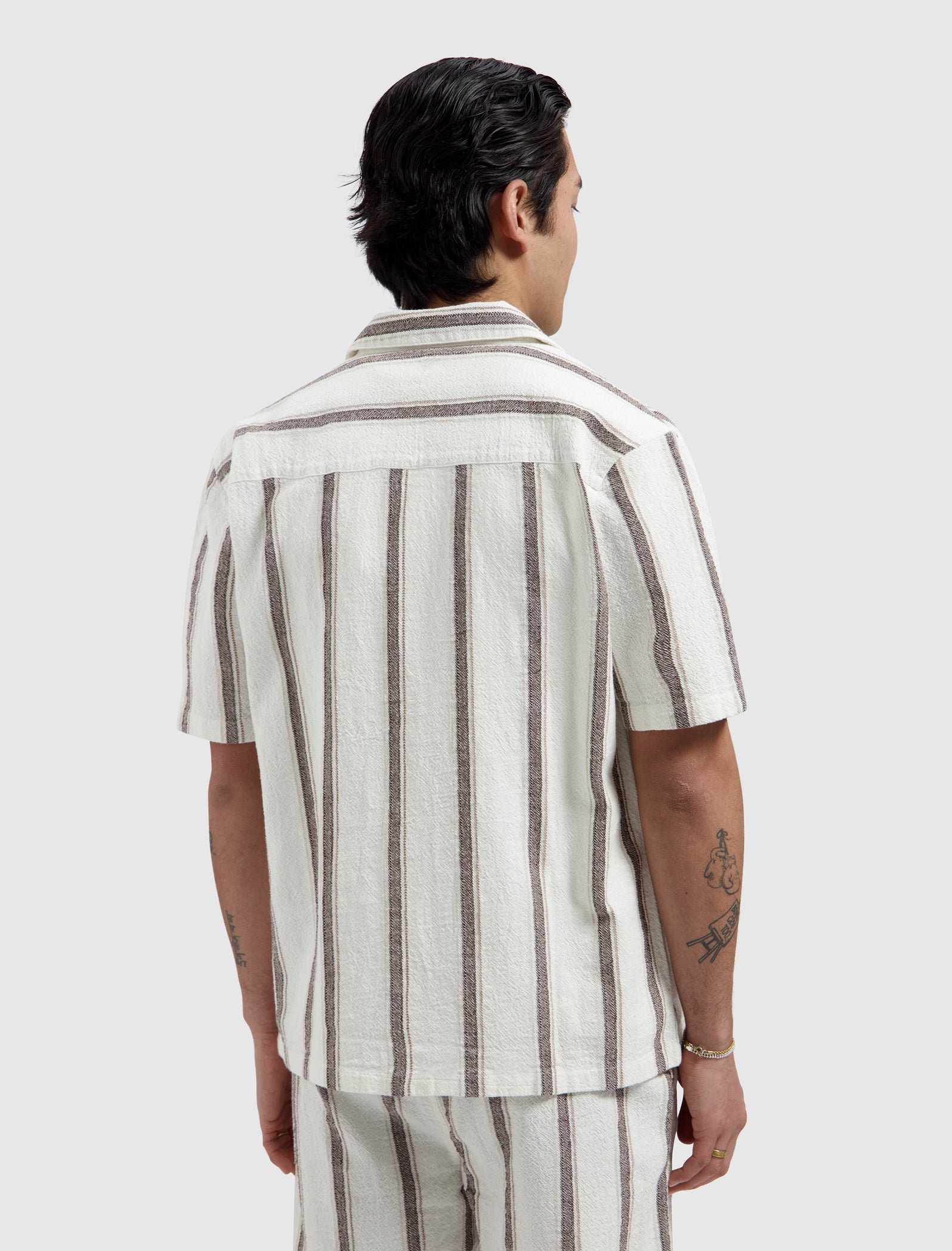Striped Shortsleeve Shirt | Off White