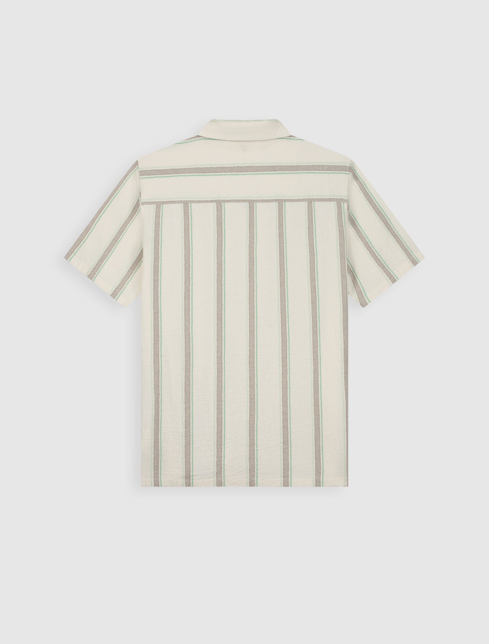 Striped Shortsleeve Shirt | Ecru