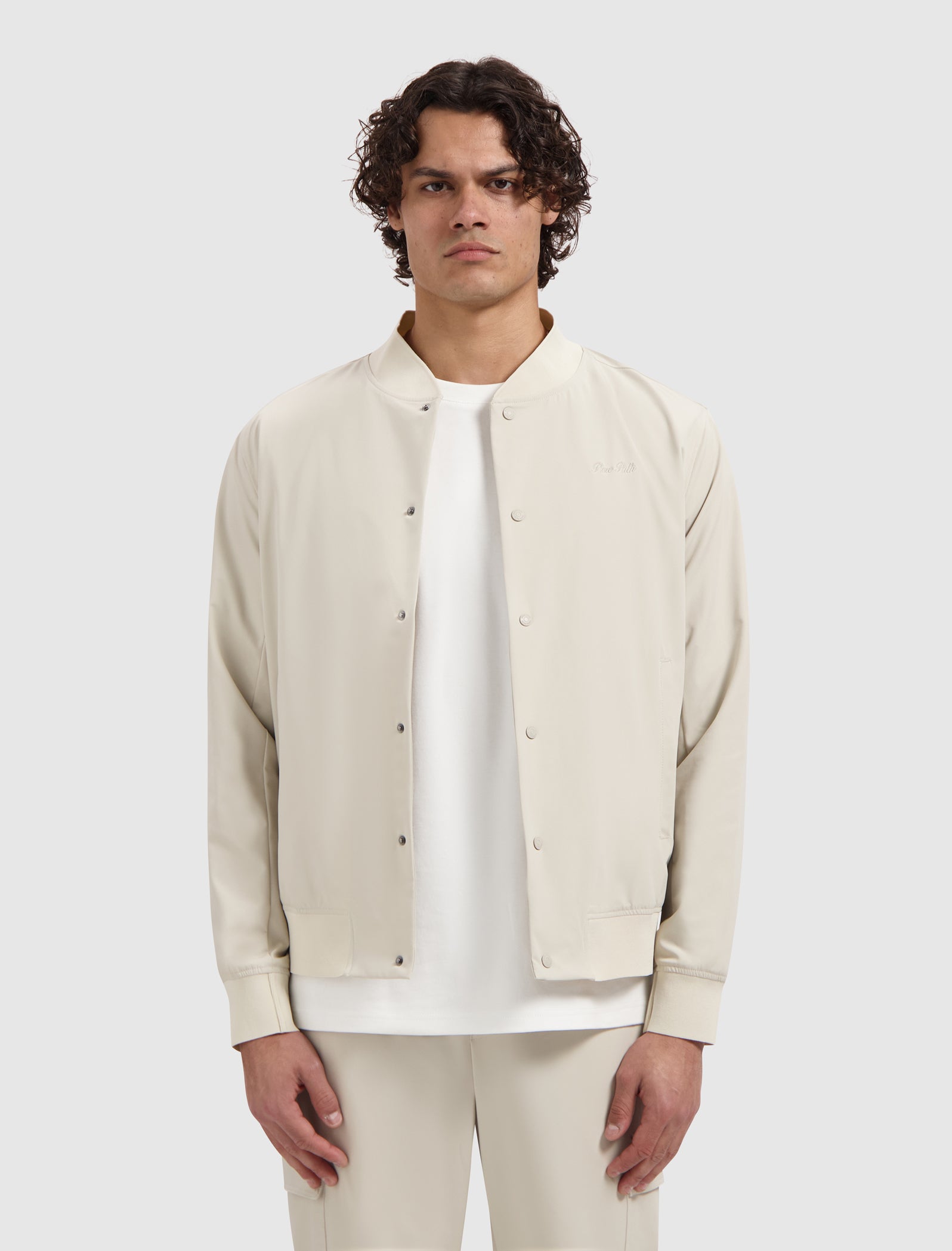 Travel Stretch Bomber Jacket | Sand