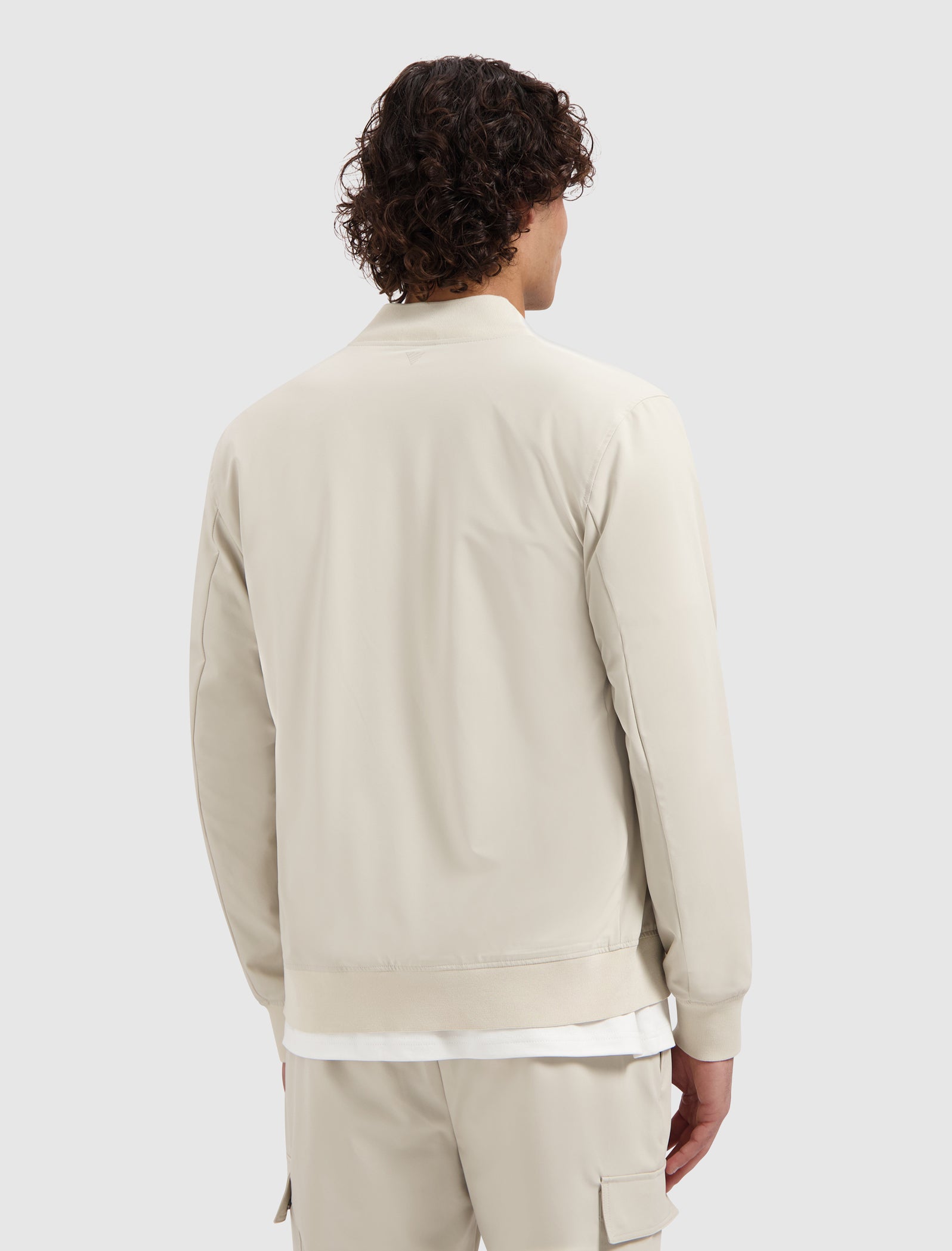 Travel Stretch Bomber Jacket | Sand