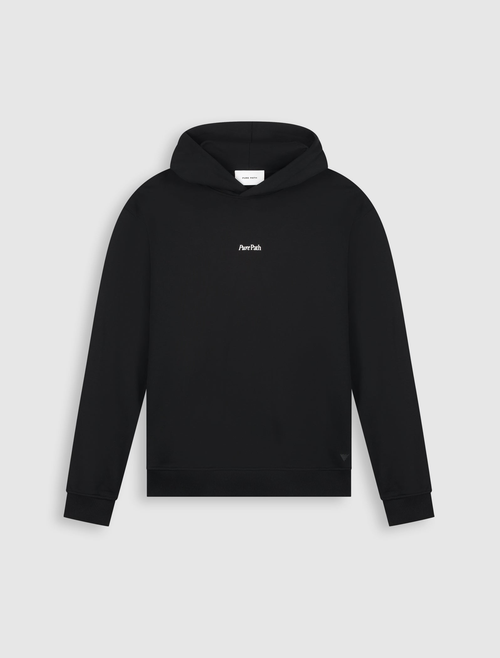 Bold Emblem Hoodie | Black