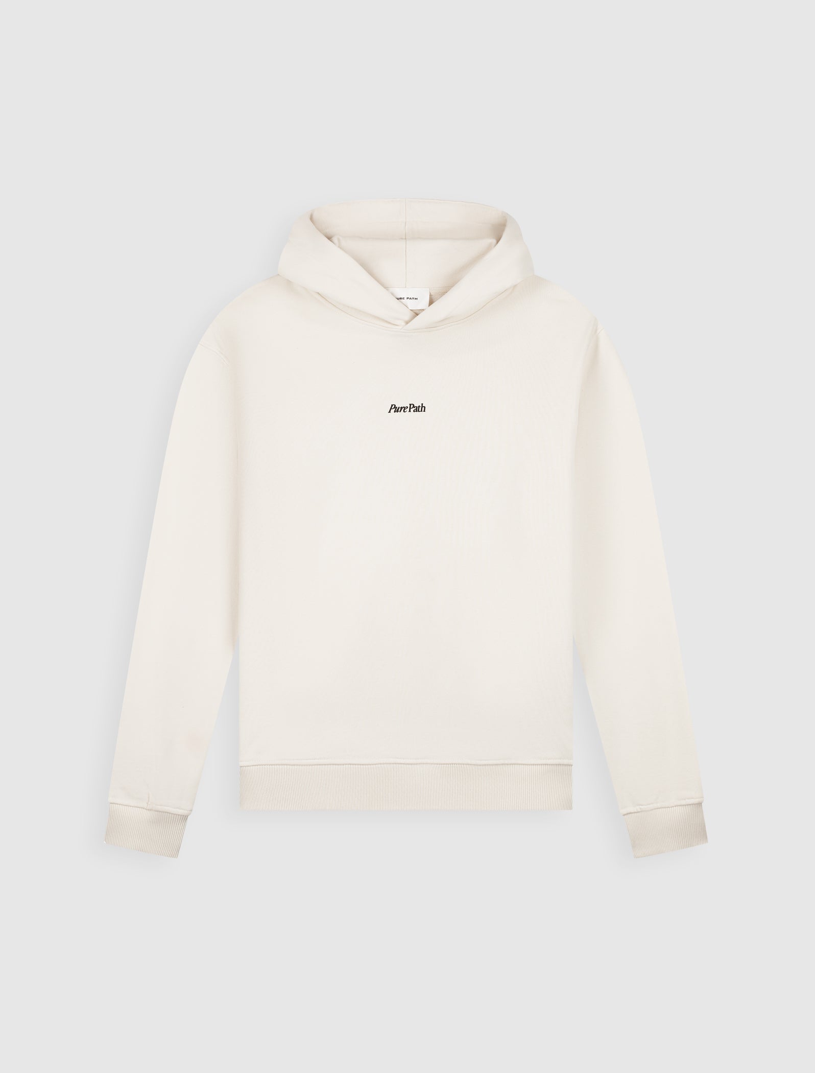 Bold Emblem Hoodie | Ecru