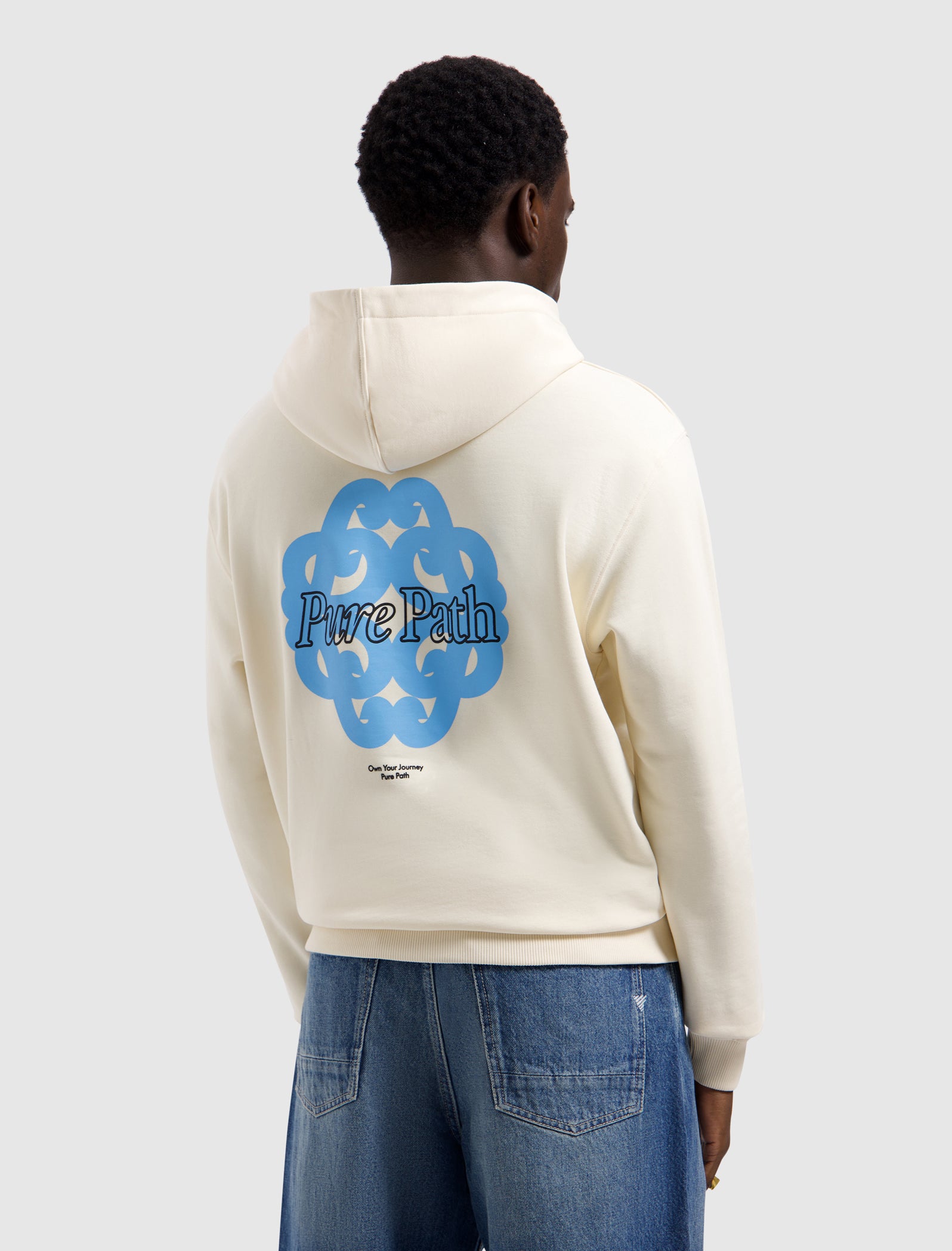 Bold Emblem Hoodie | Ecru