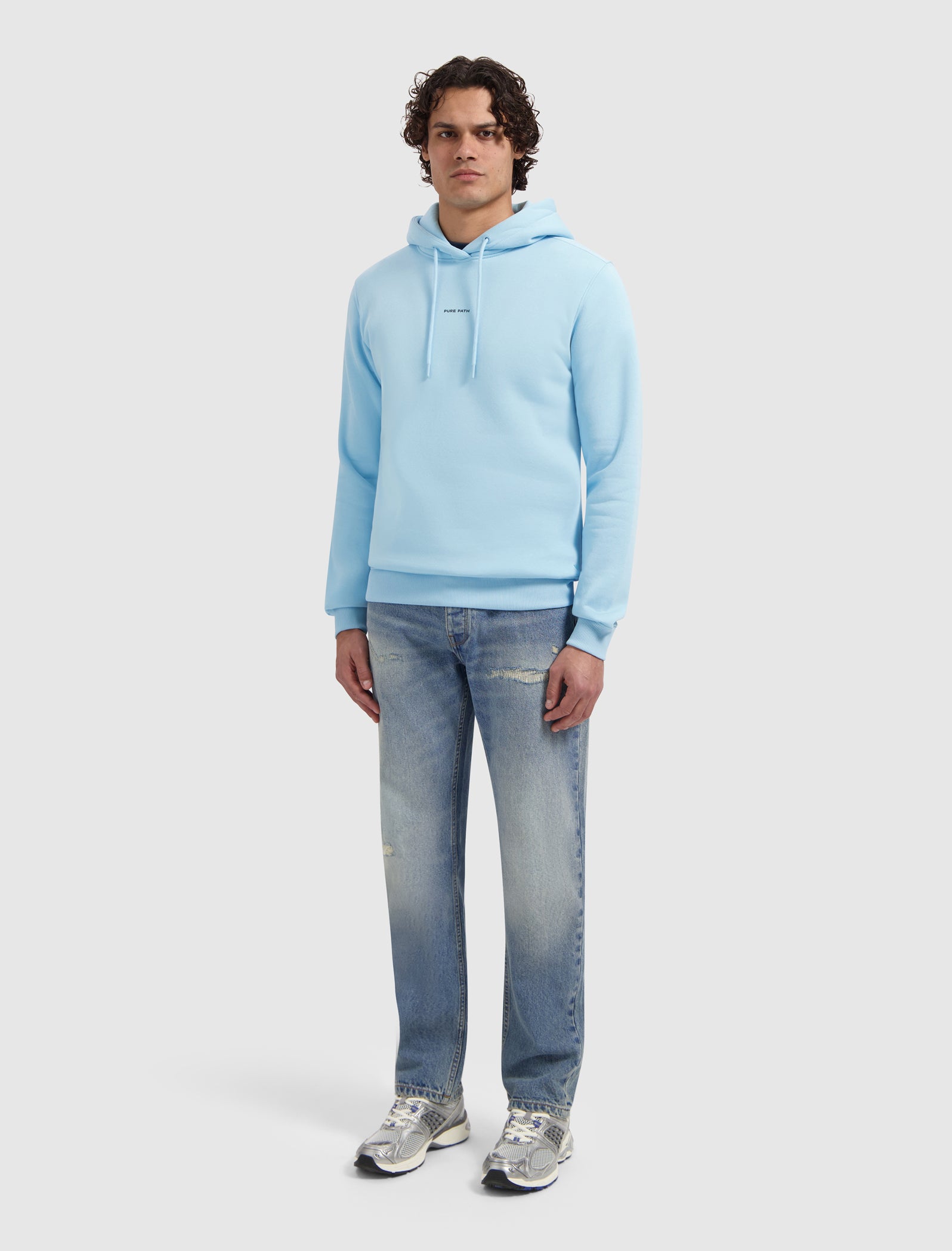Essential Logo Hoodie | Sky Blue