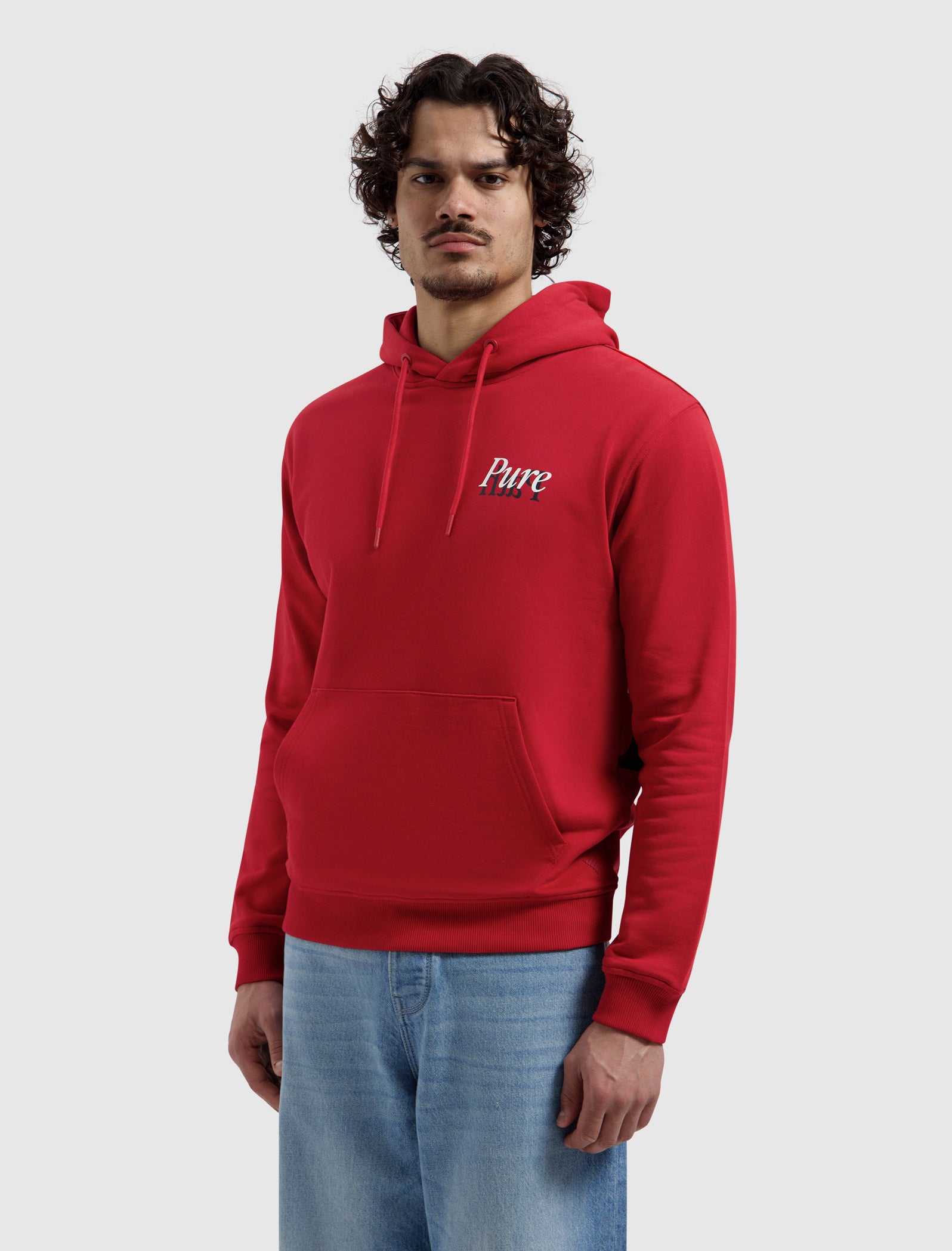 Mirror Logo Hoodie | Red
