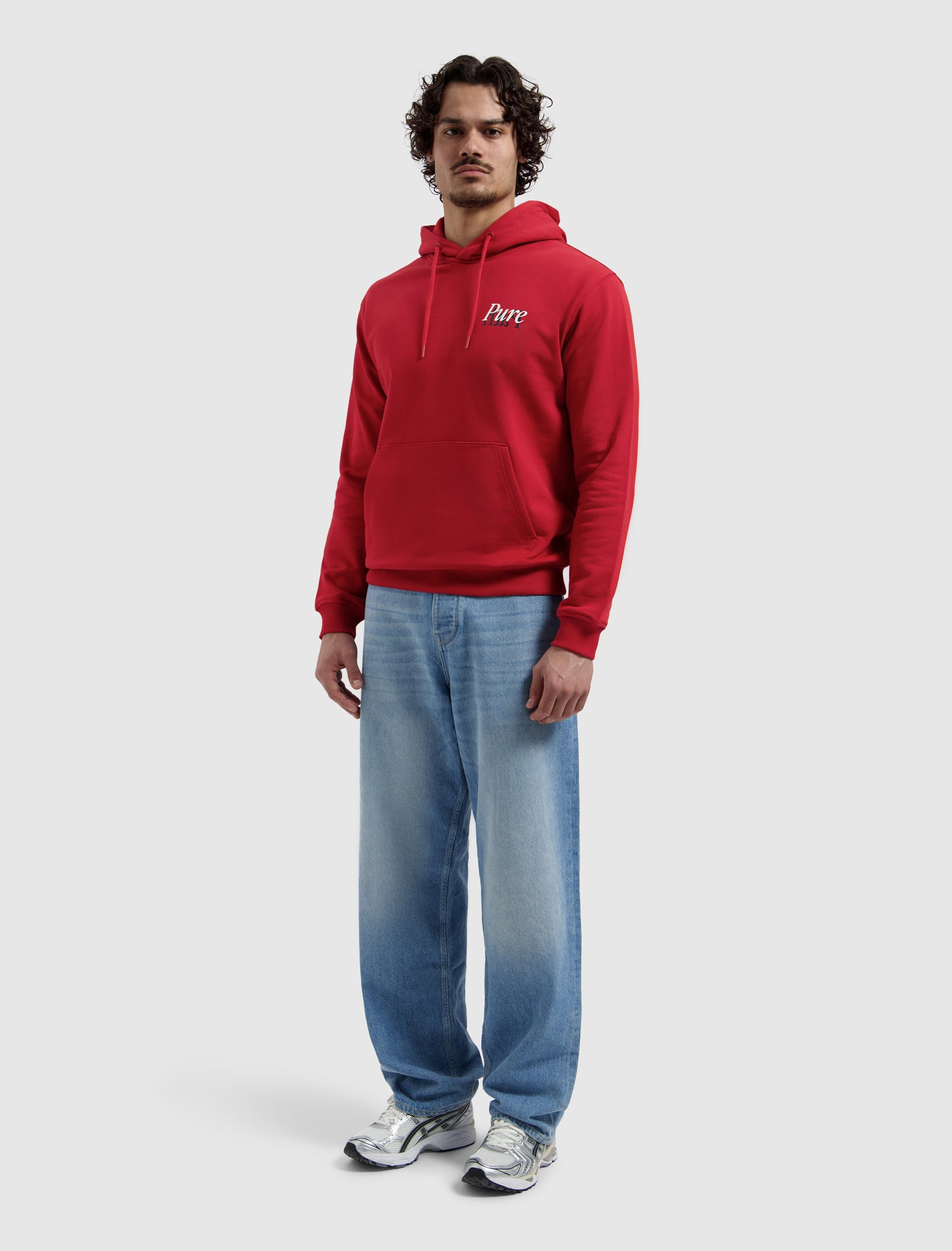Mirror Logo Hoodie | Red