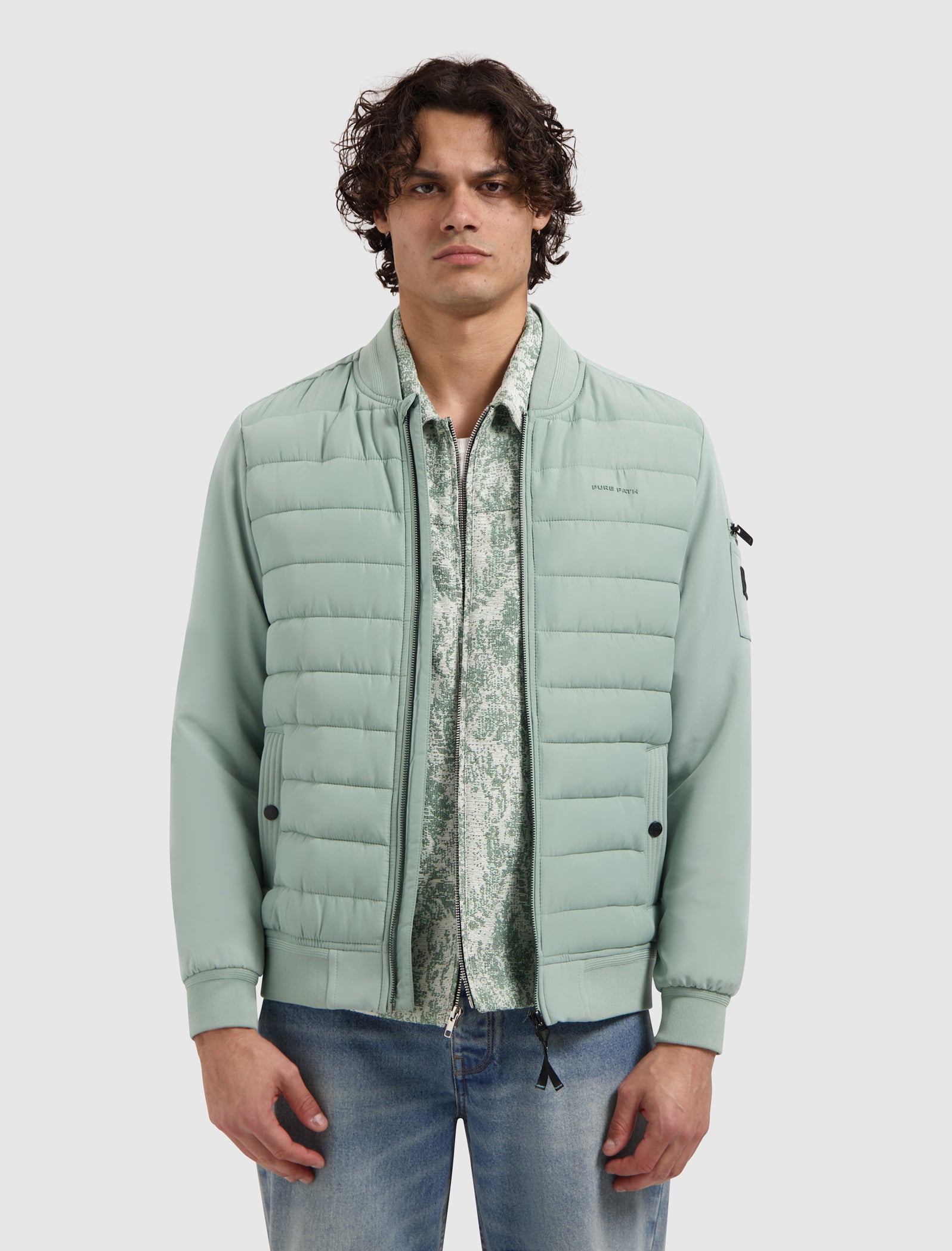 Padded Softshell Jacket | Army Green