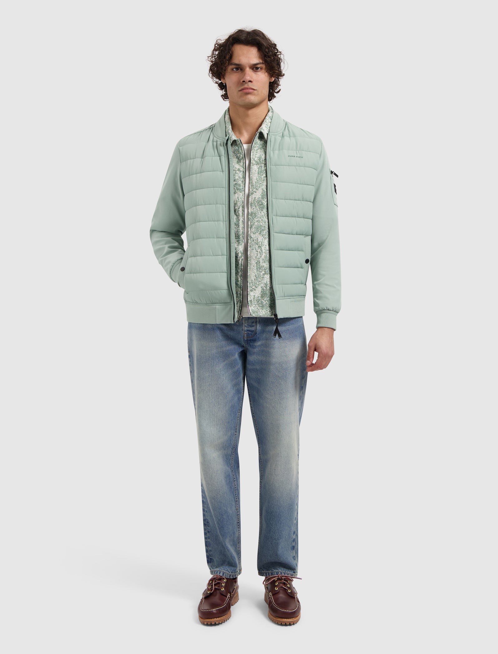 Padded Softshell Jacket | Army Green