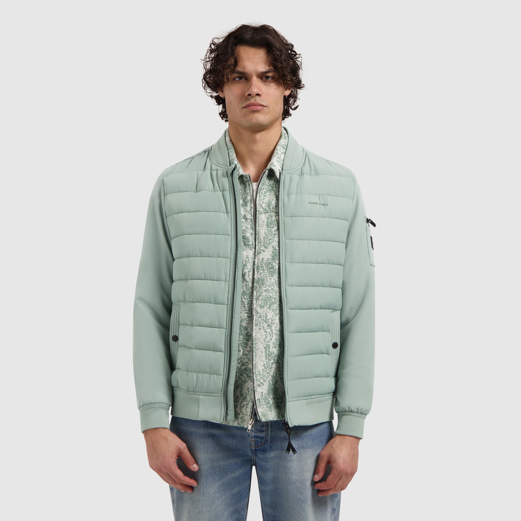 Padded Softshell Jacket | Army Green