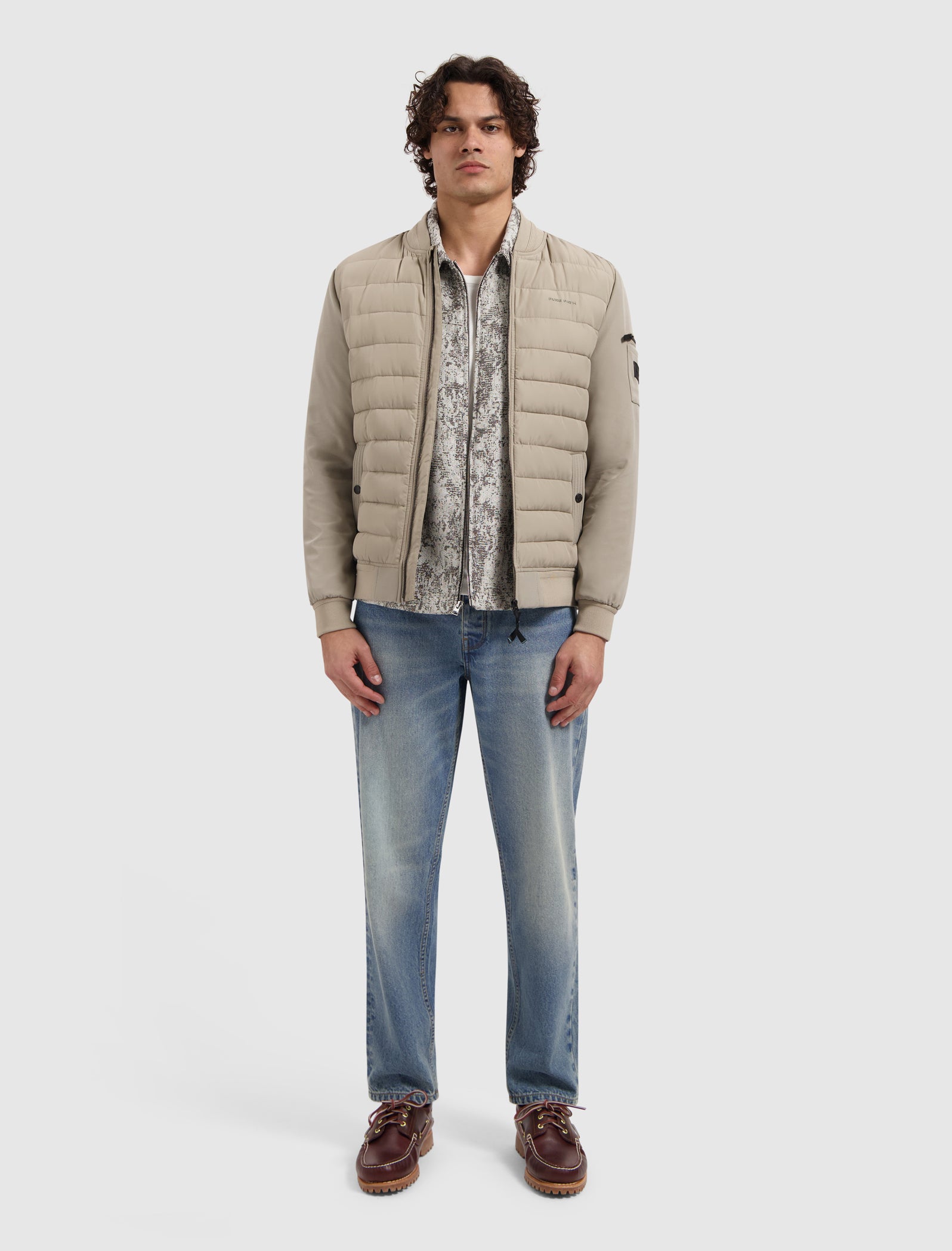 Padded Softshell Jacket | Sand