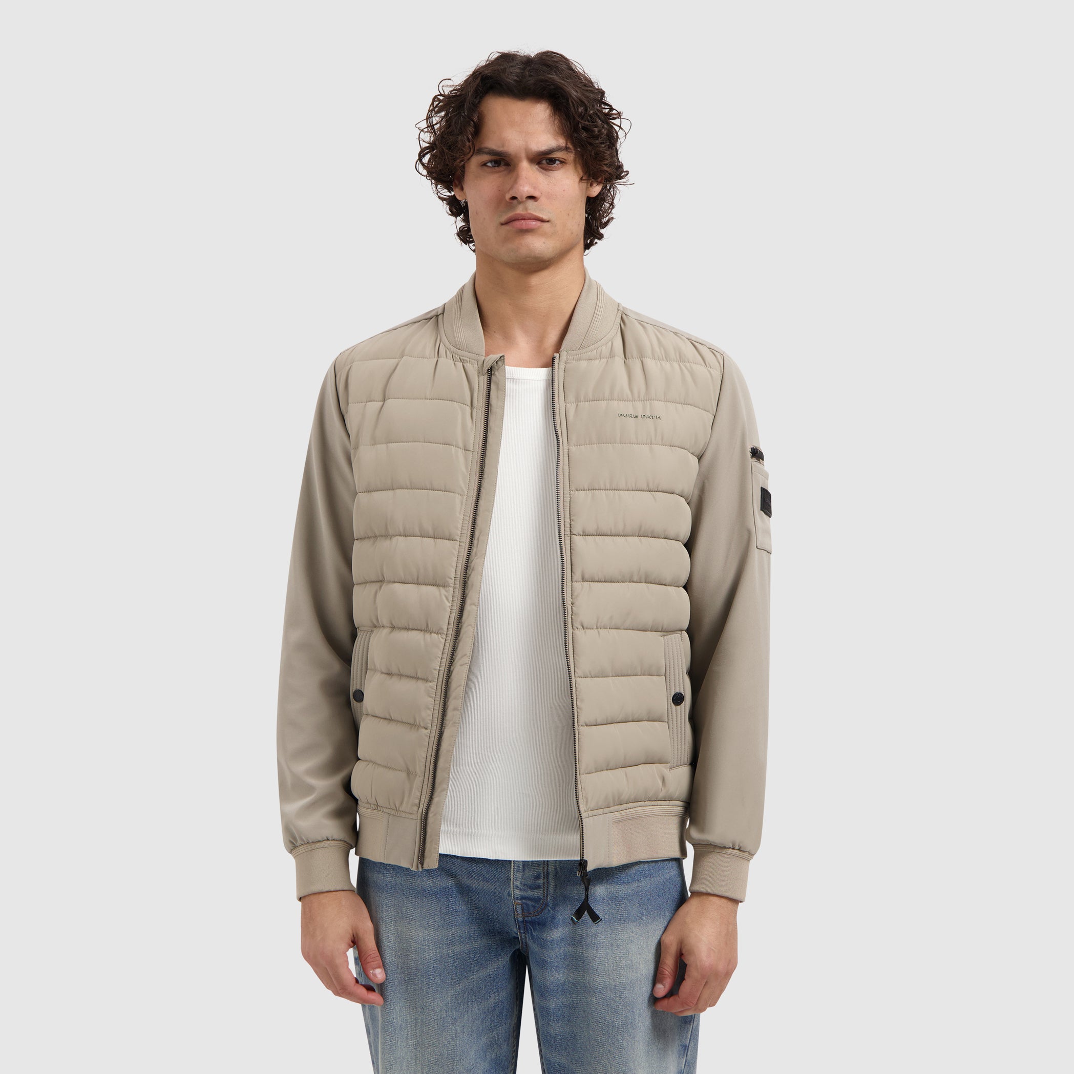 Padded Softshell Jacket | Sand