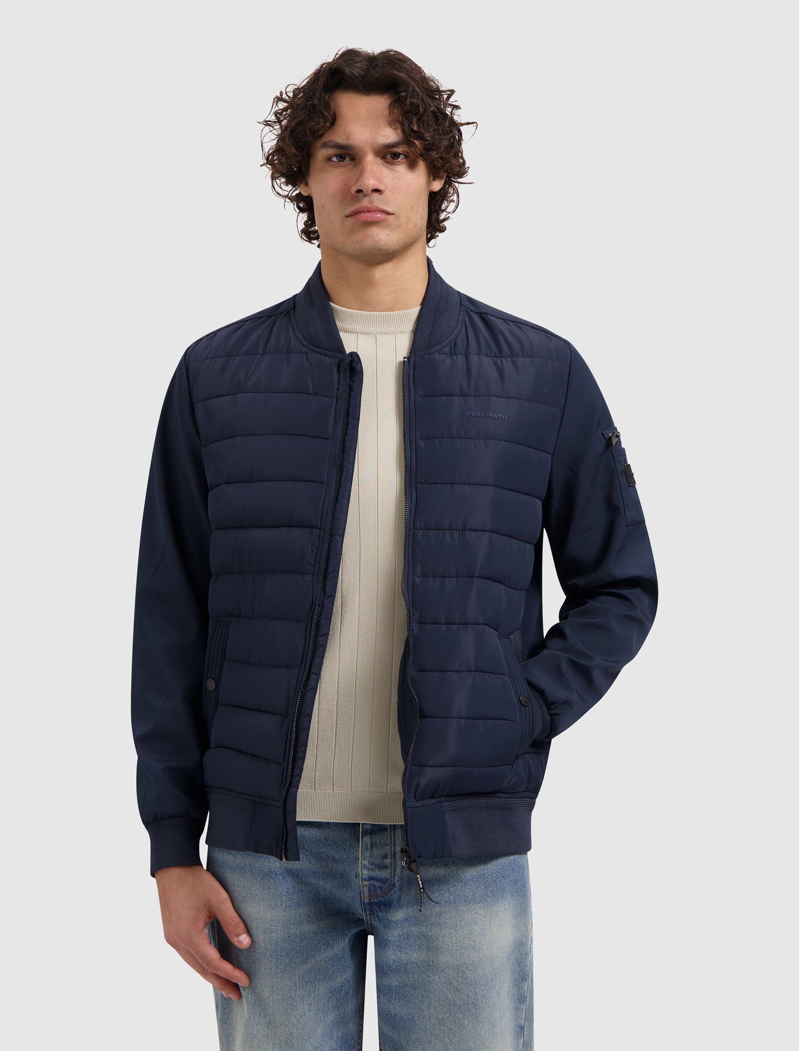Padded Softshell Jacket | Dark Navy