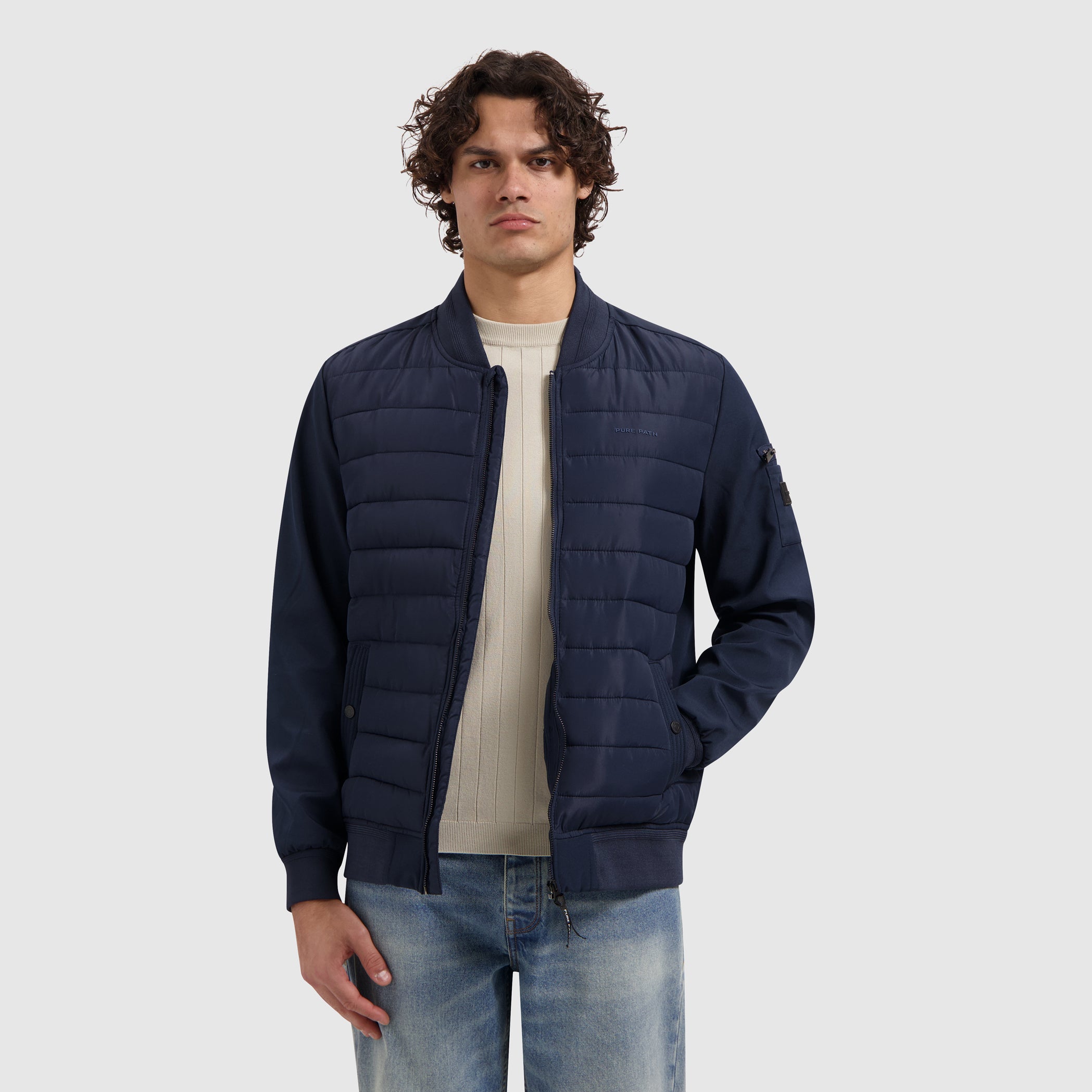 Padded Softshell Jacket | Dark Navy