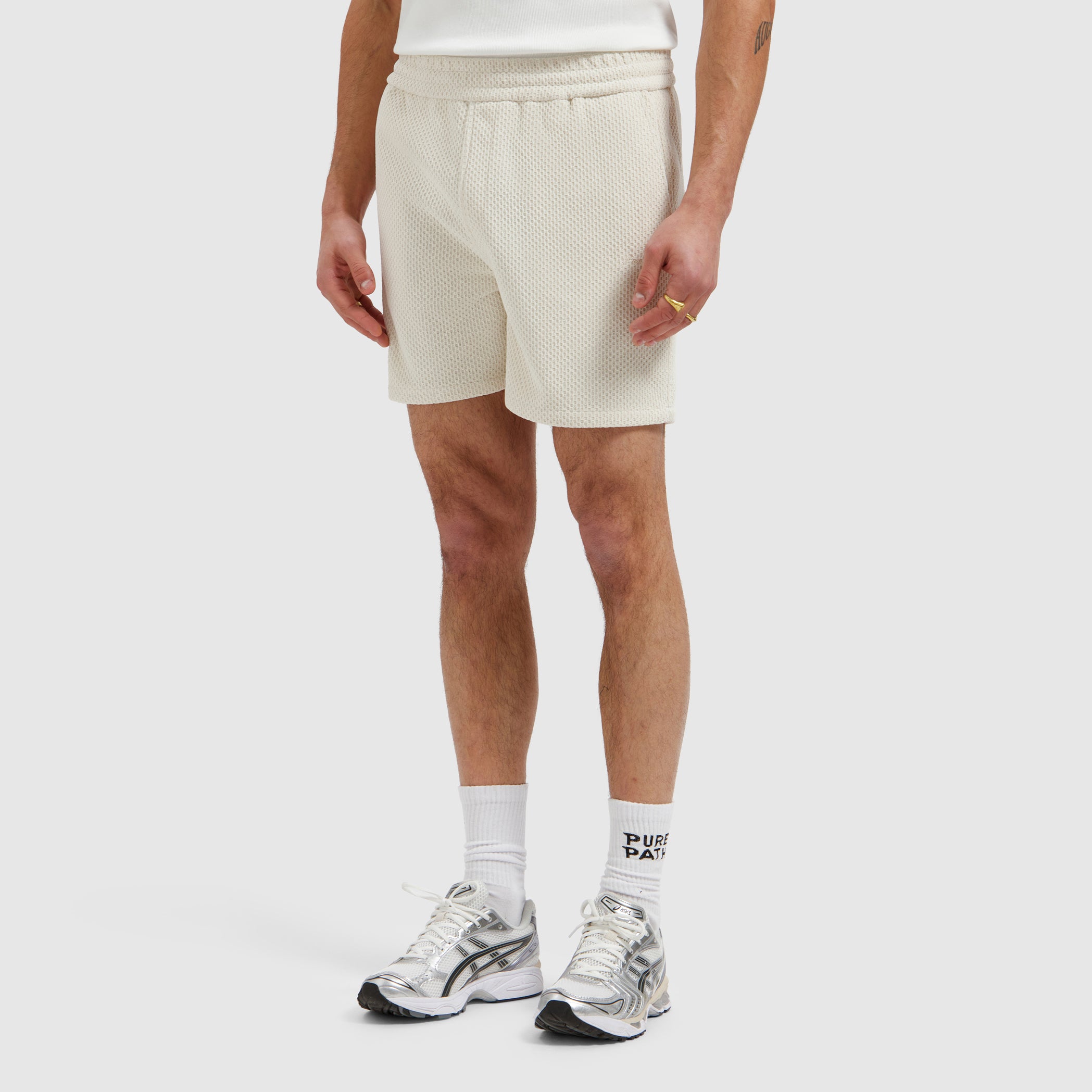 Honeycomb Shorts | Ecru