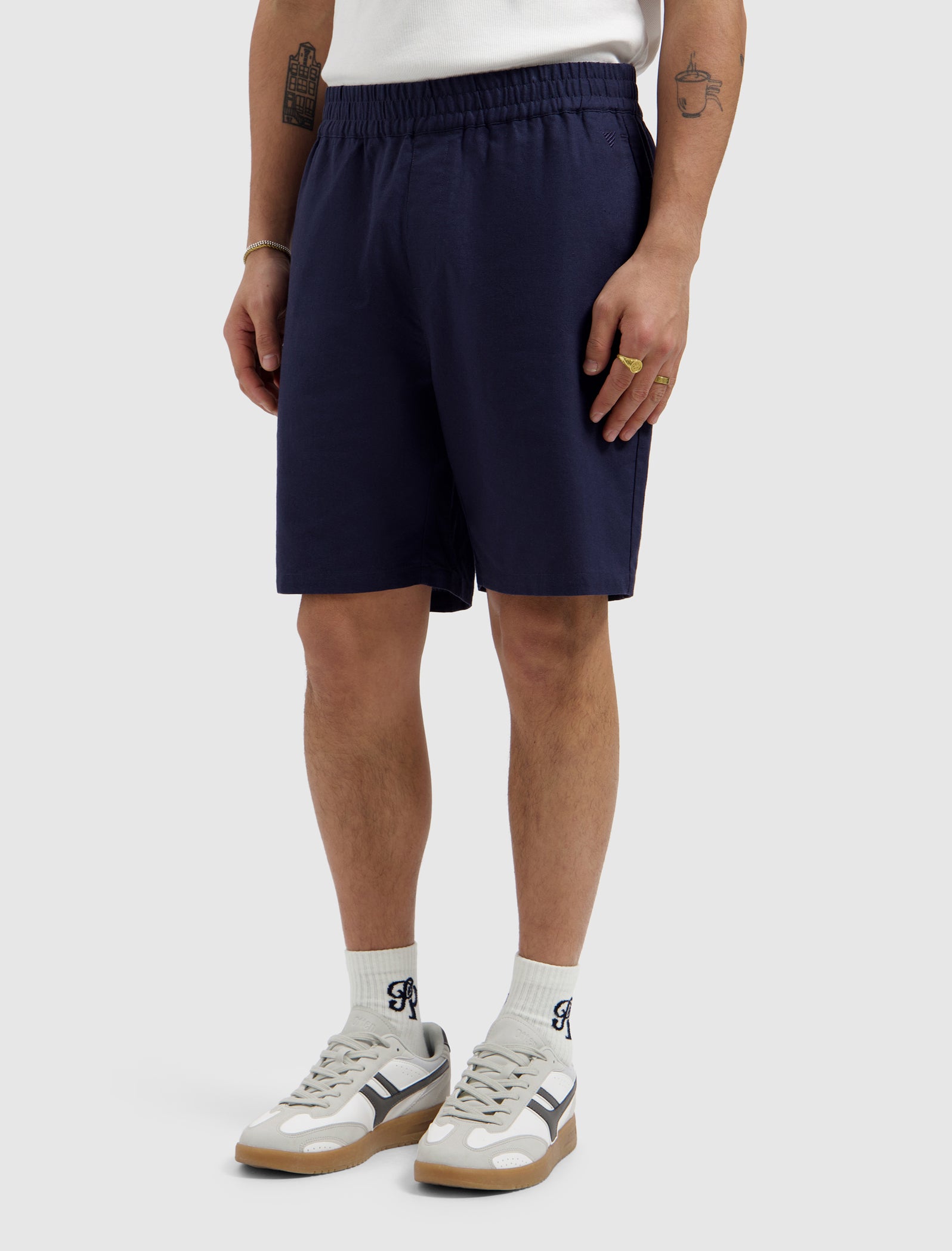 Linen Shorts | Dark Navy